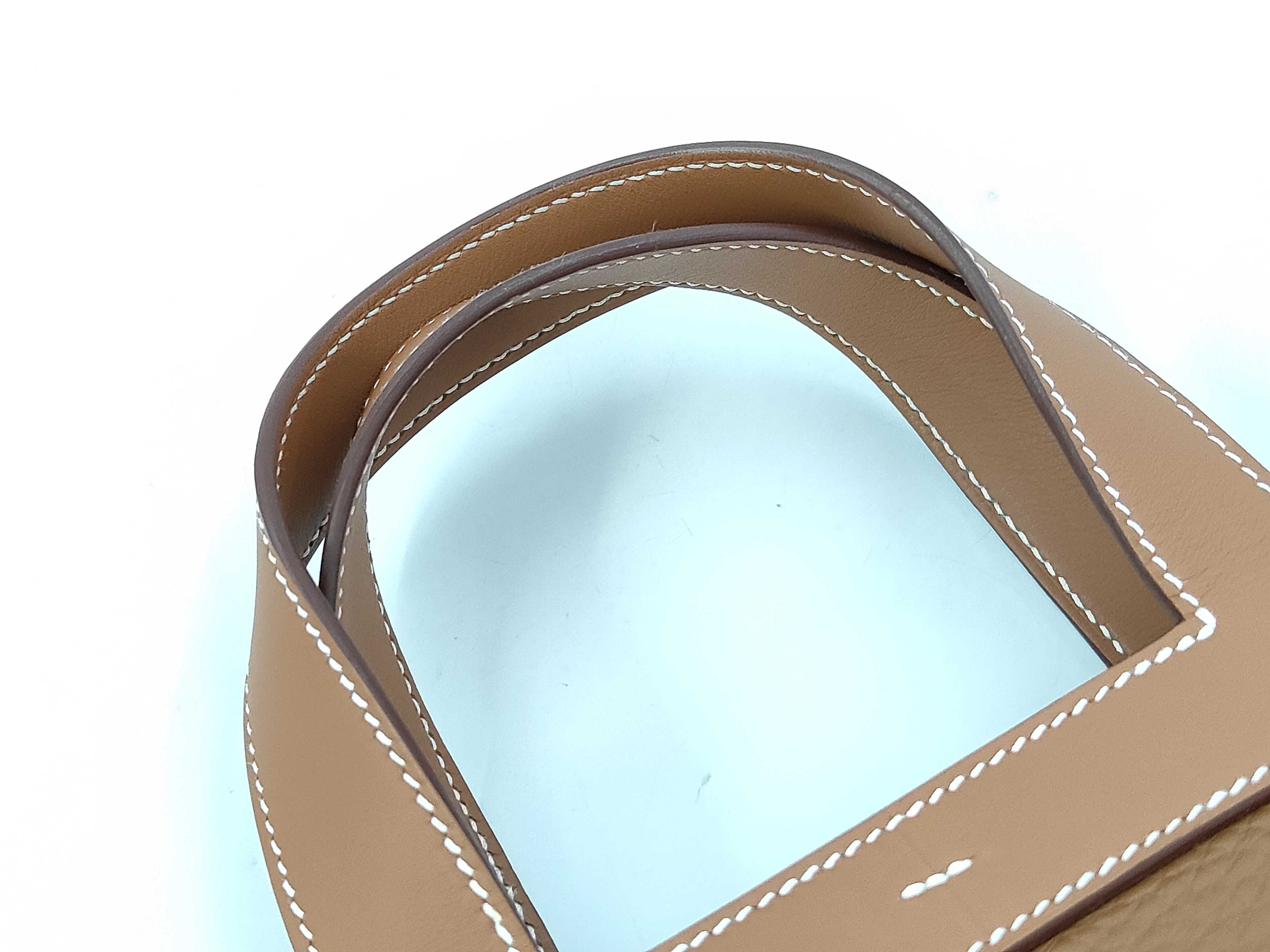 In the Loop 23 Taurillon/Swift Leather Handbag with Gold Hardware (K Stamp) — view 5