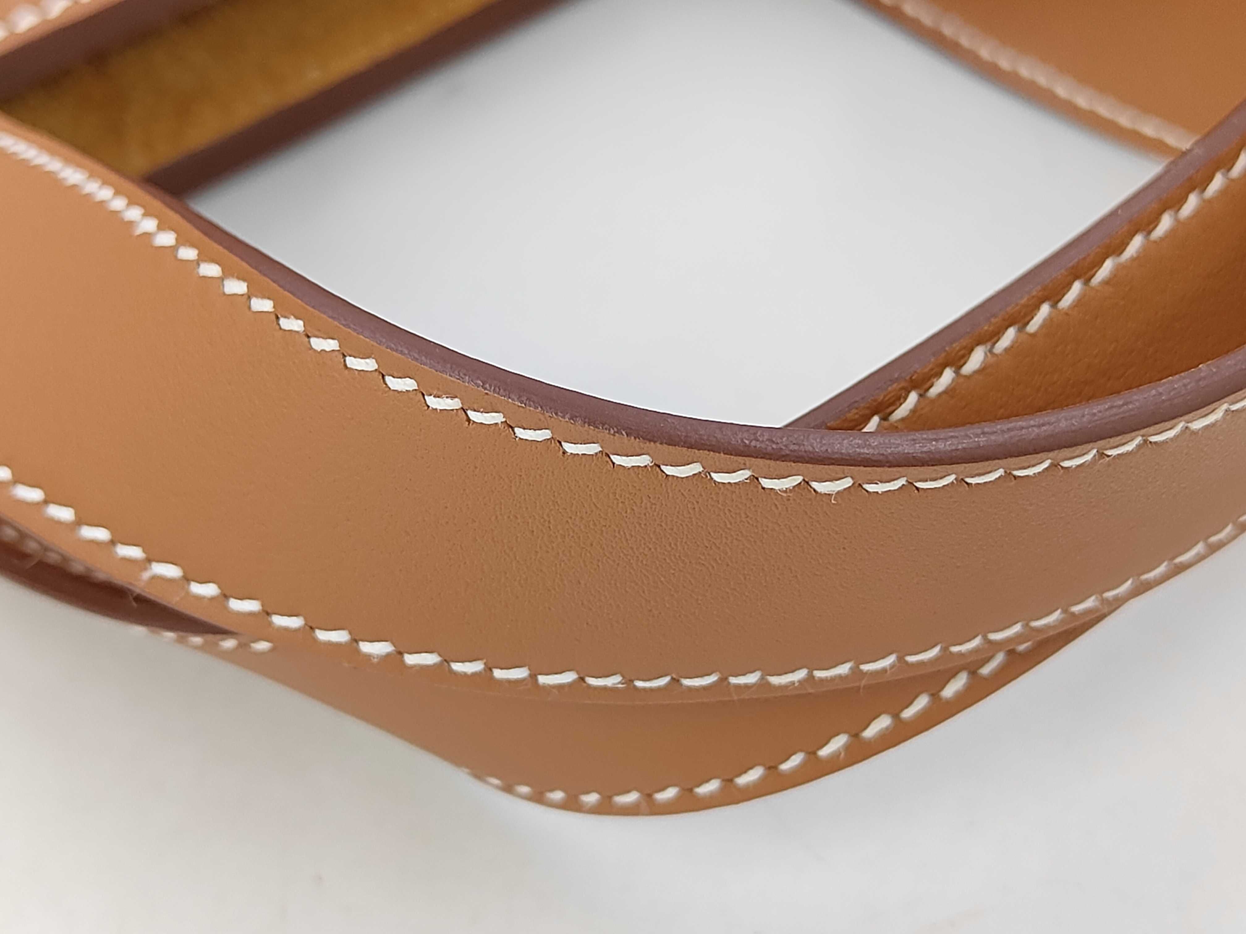 In the Loop 23 Taurillon/Swift Leather Handbag with Gold Hardware (K Stamp) — view 6