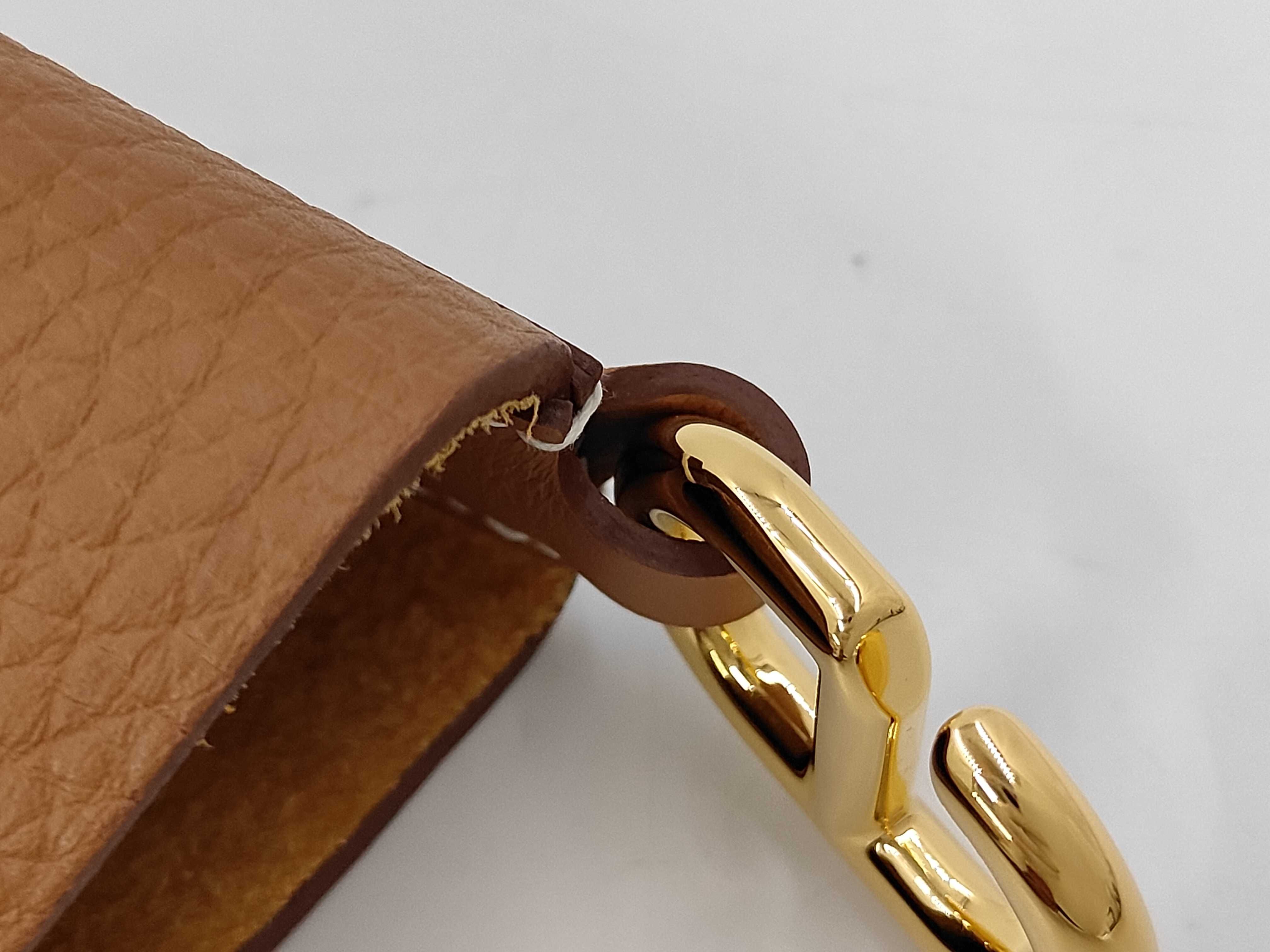 In the Loop 23 Taurillon/Swift Leather Handbag with Gold Hardware (K Stamp) — view 7