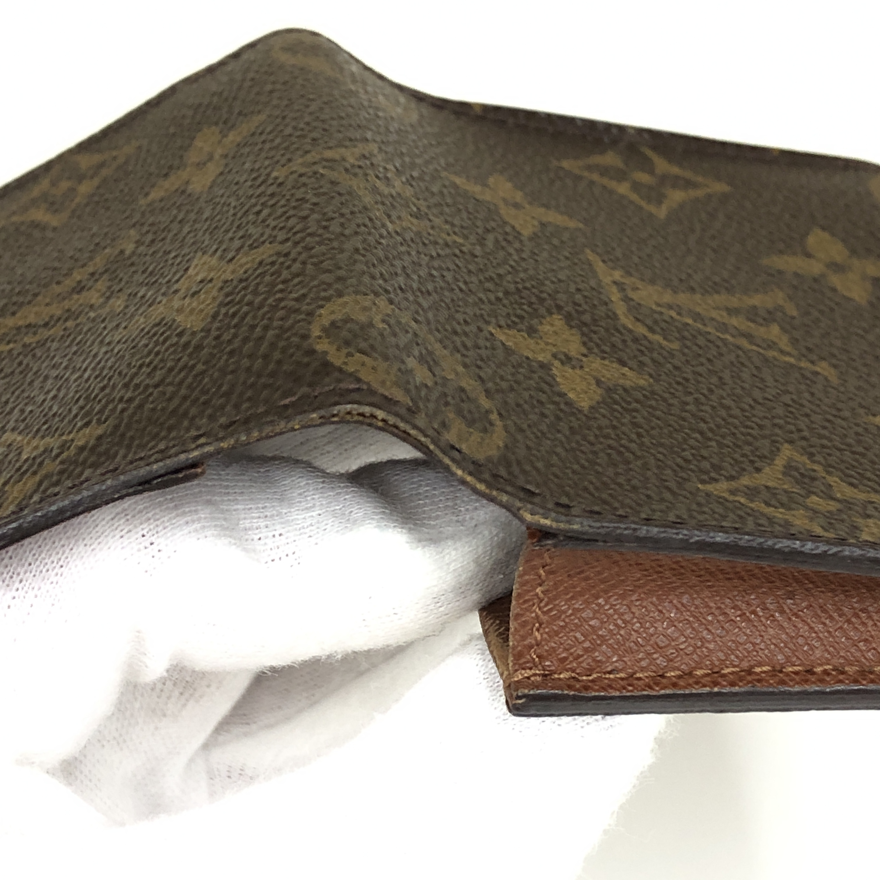 No stickiness. Louis Vuitton Monogram Enveloppe Carte de Visite M62920 Card Case CA0041 Business Card Holder Pass Case Made in Spain Card Case — view 11