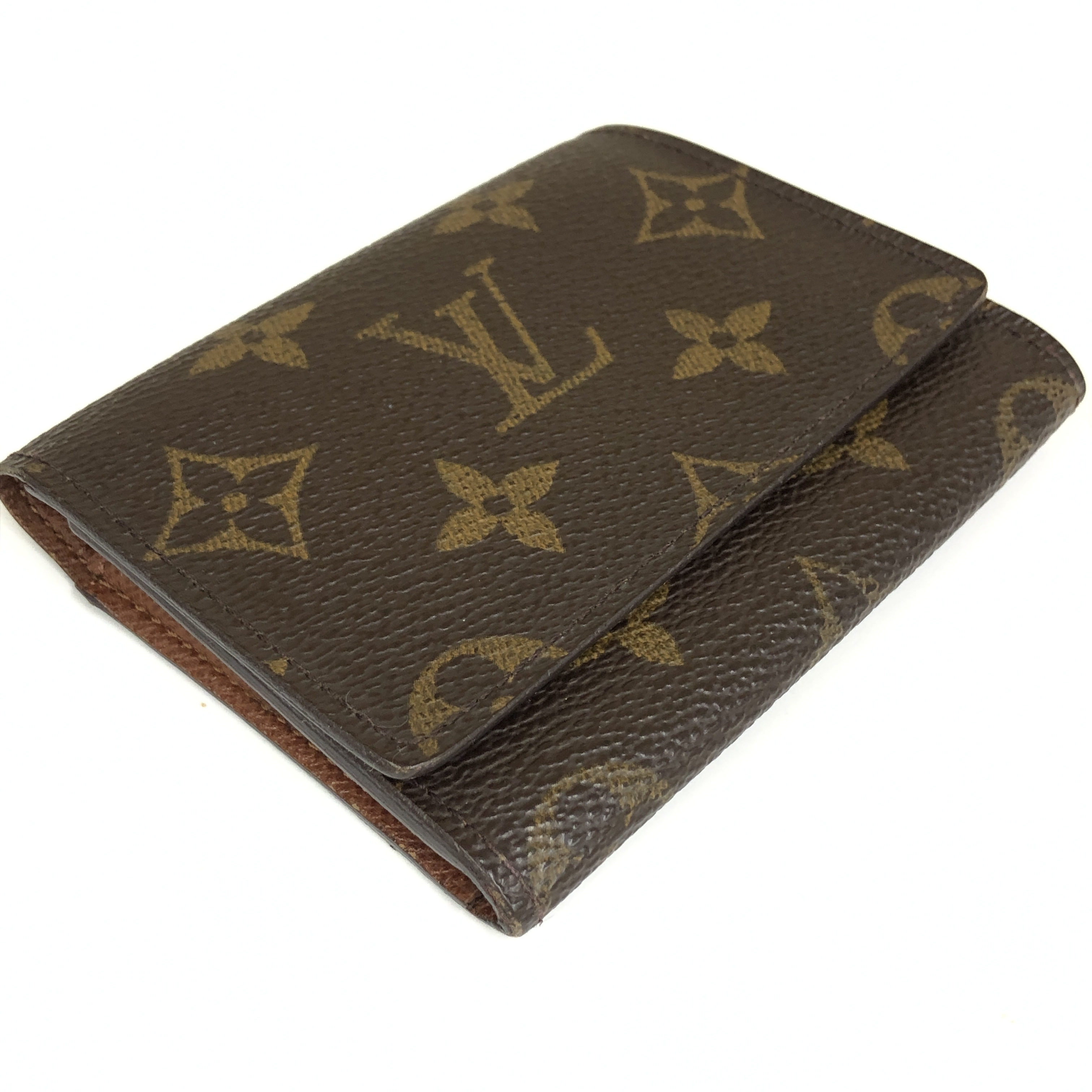 No stickiness. Louis Vuitton Monogram Enveloppe Carte de Visite M62920 Card Case CA0041 Business Card Holder Pass Case Made in Spain Card Case — view 4