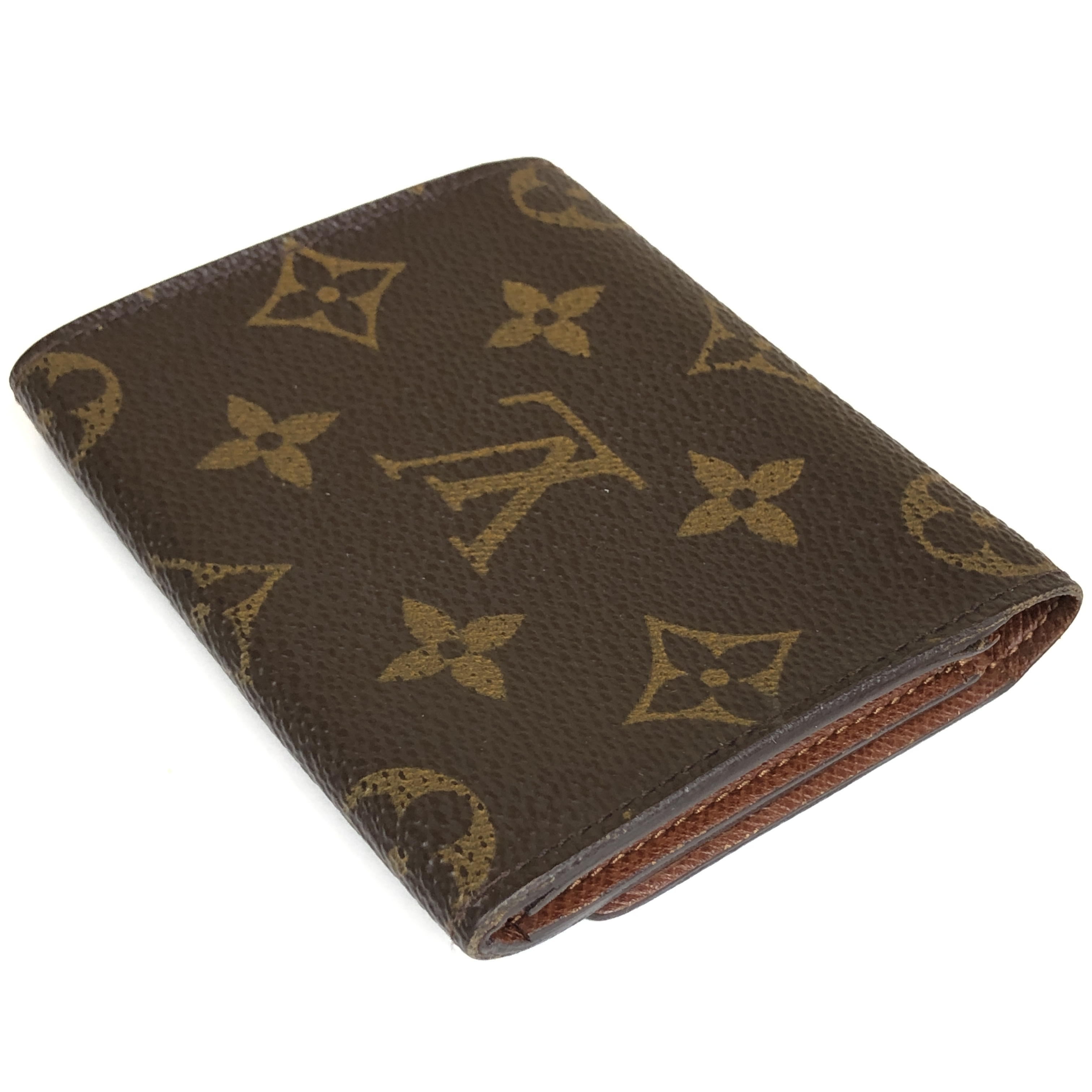 No stickiness. Louis Vuitton Monogram Enveloppe Carte de Visite M62920 Card Case CA0041 Business Card Holder Pass Case Made in Spain Card Case — view 5