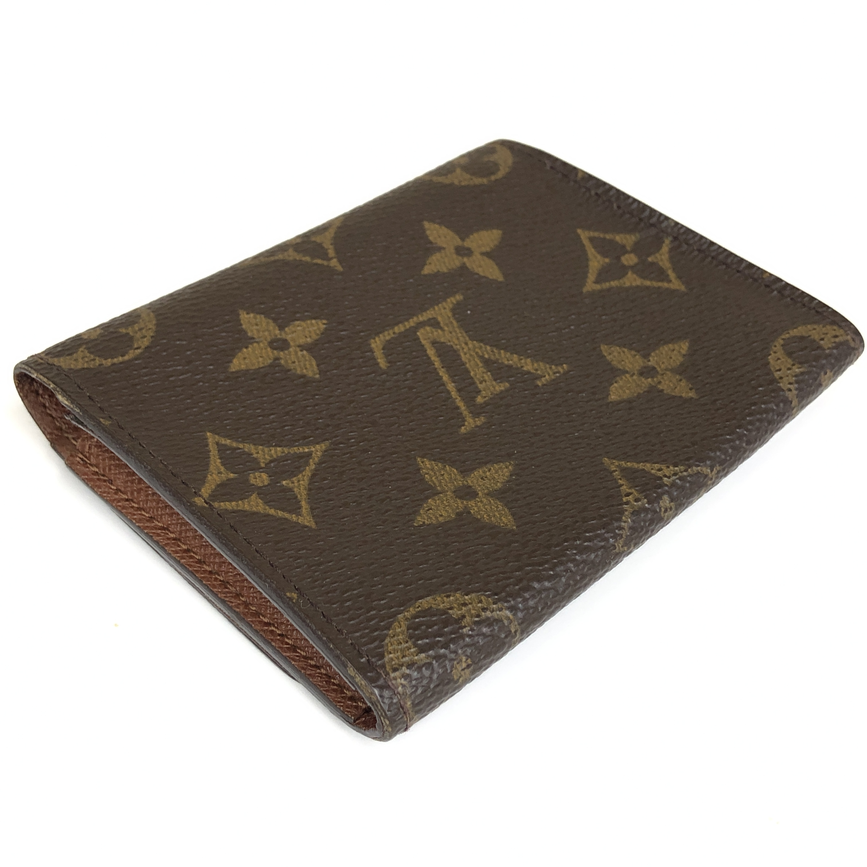 No stickiness. Louis Vuitton Monogram Enveloppe Carte de Visite M62920 Card Case CA0041 Business Card Holder Pass Case Made in Spain Card Case — view 6