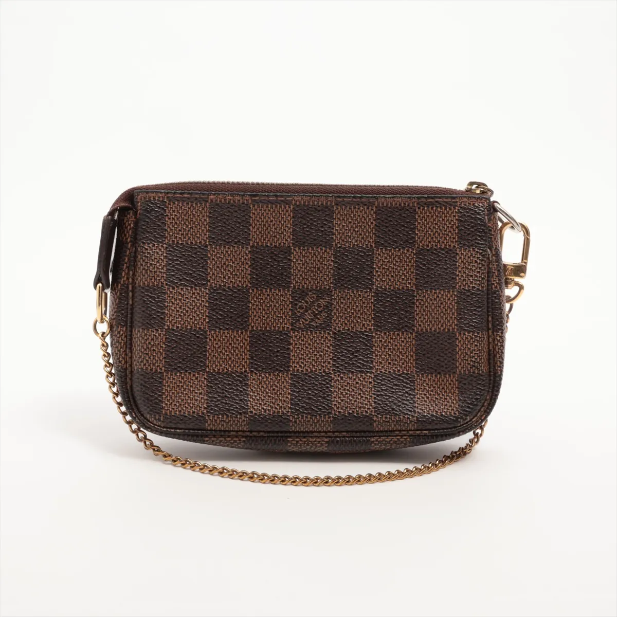 Damier Mini Pochette Accessoires T&B N58011 FL1058 Brown x Red Pouch — view 2