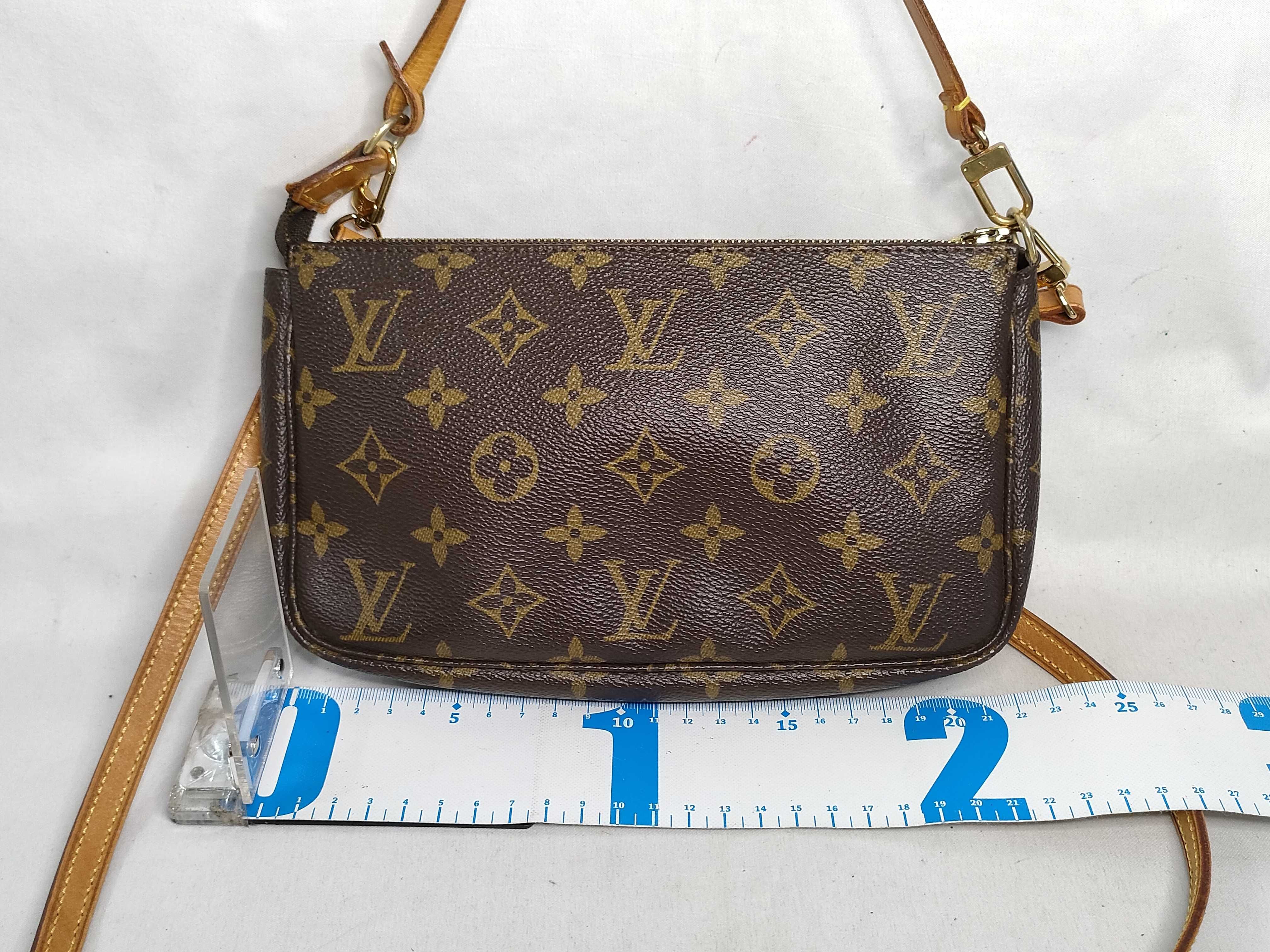 Monogram Pochette Accessoires M51980 AR0051 Brown (Alternate model strap handbag) — view 2