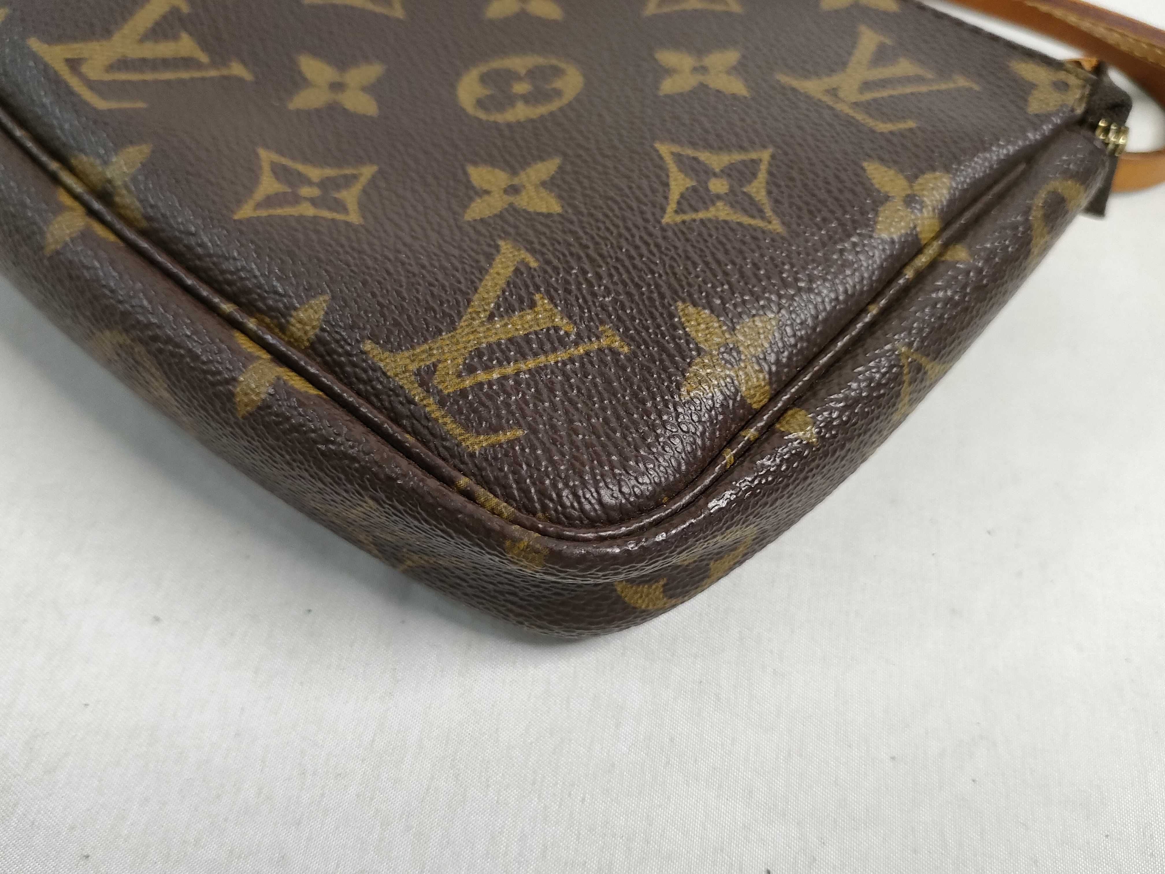 Monogram Pochette Accessoires M51980 AR0051 Brown (Alternate model strap handbag) — view 7