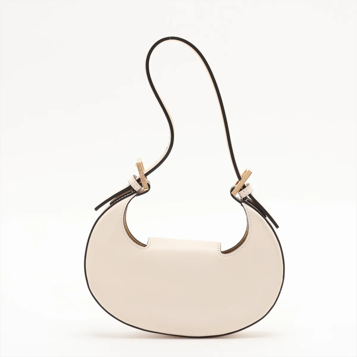 Cookie Mini 8BS065 Leather Shoulder Bag, White — view 2