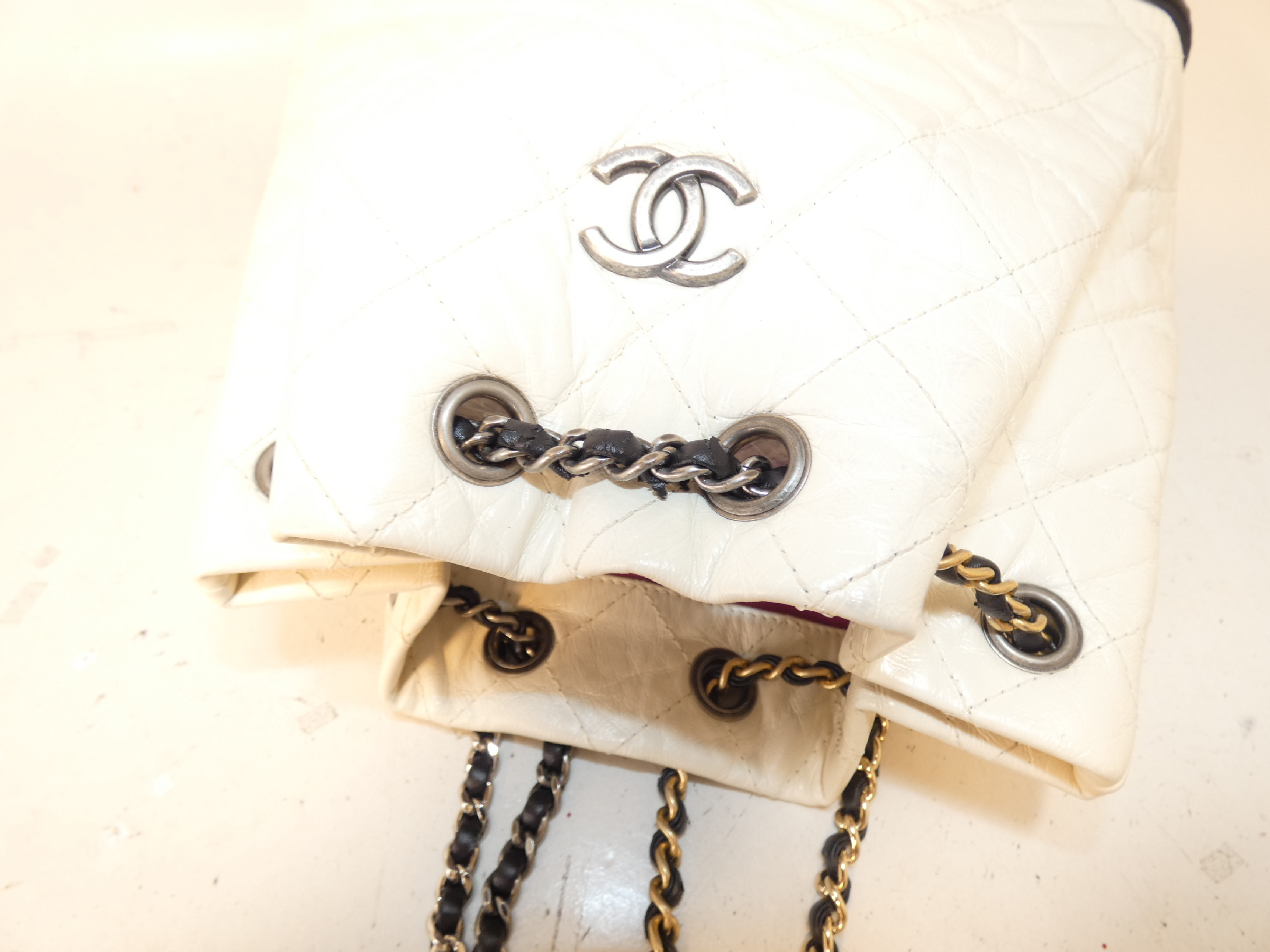 Gabrielle Matelassé Coco Leather Backpack — view 3