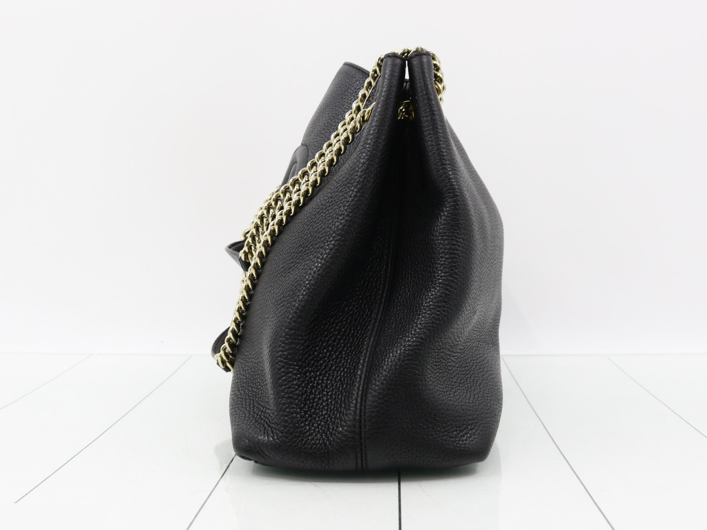 Soho Leather Fringe Chain Shoulder Bag — view 3