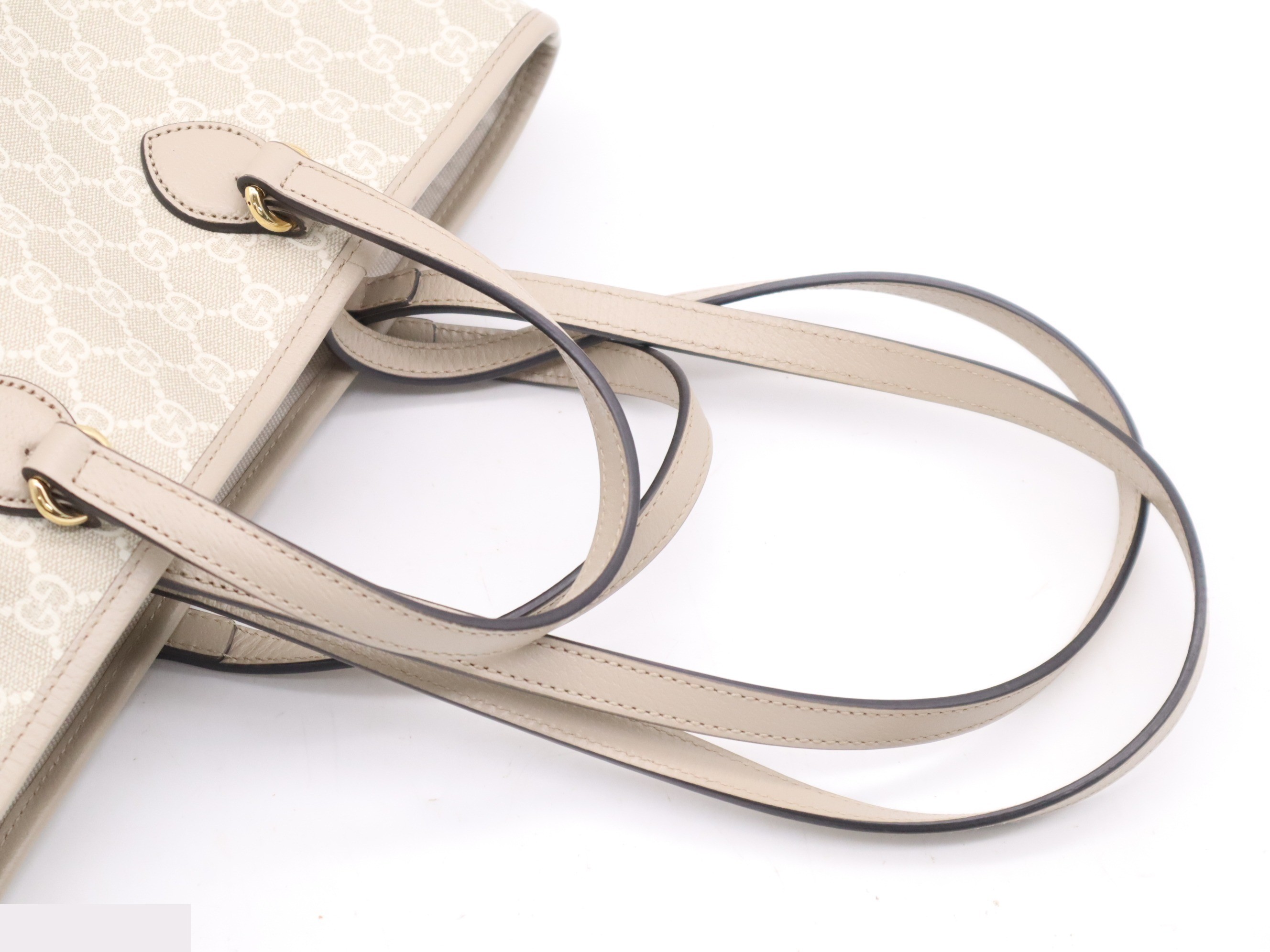 Ophidia Tote Bag, Beige/Pink — view 6
