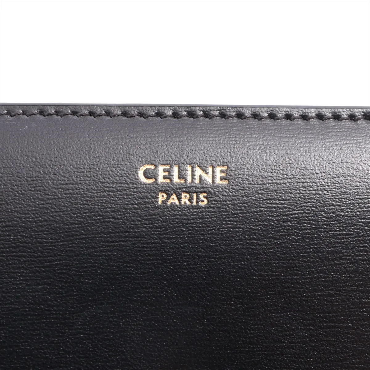 Small Trifold Wallet Leather Compact Wallet Black — view 9
