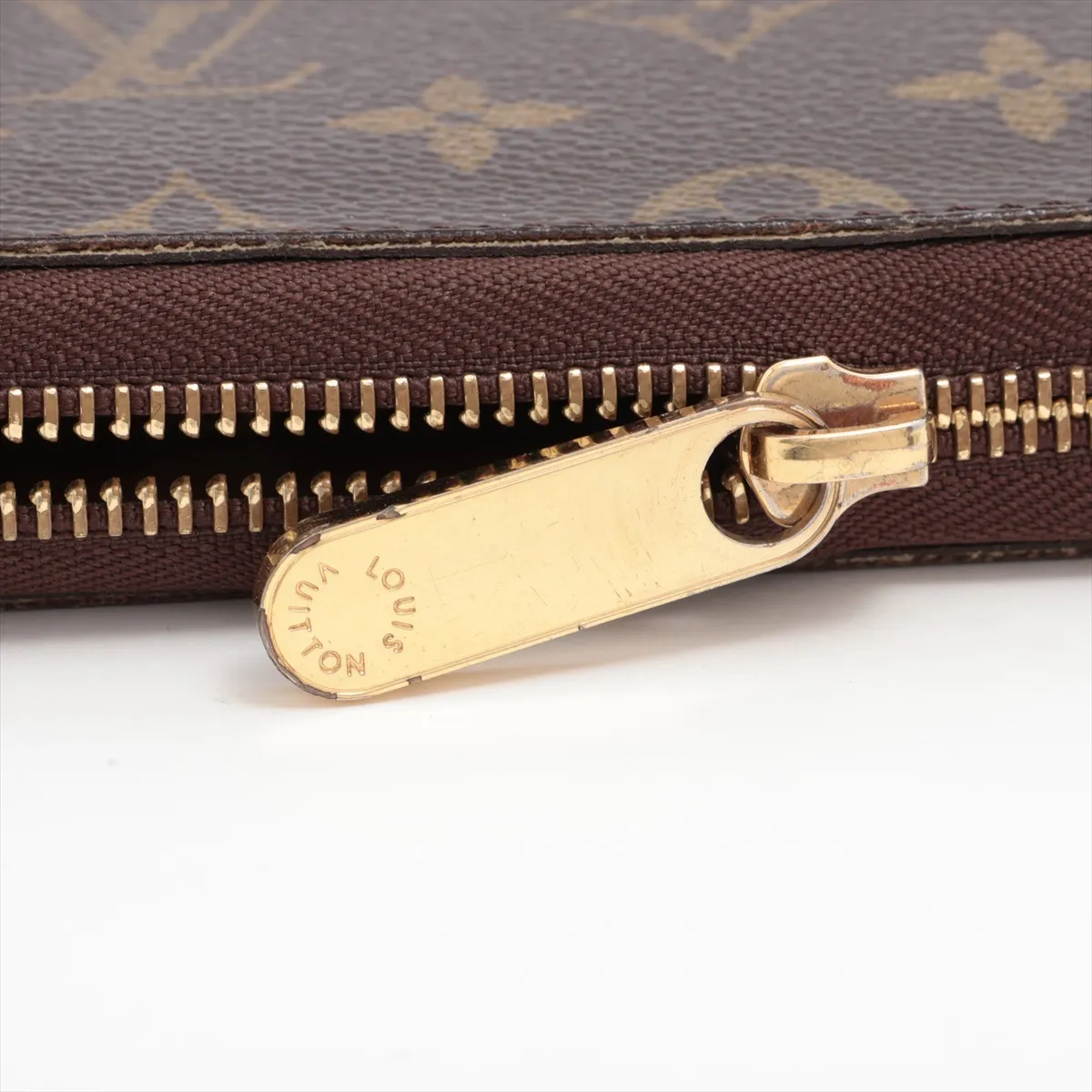 Monogram Zippy Organizer M60002 VI0016 Brown Round Zip Wallet — view 11