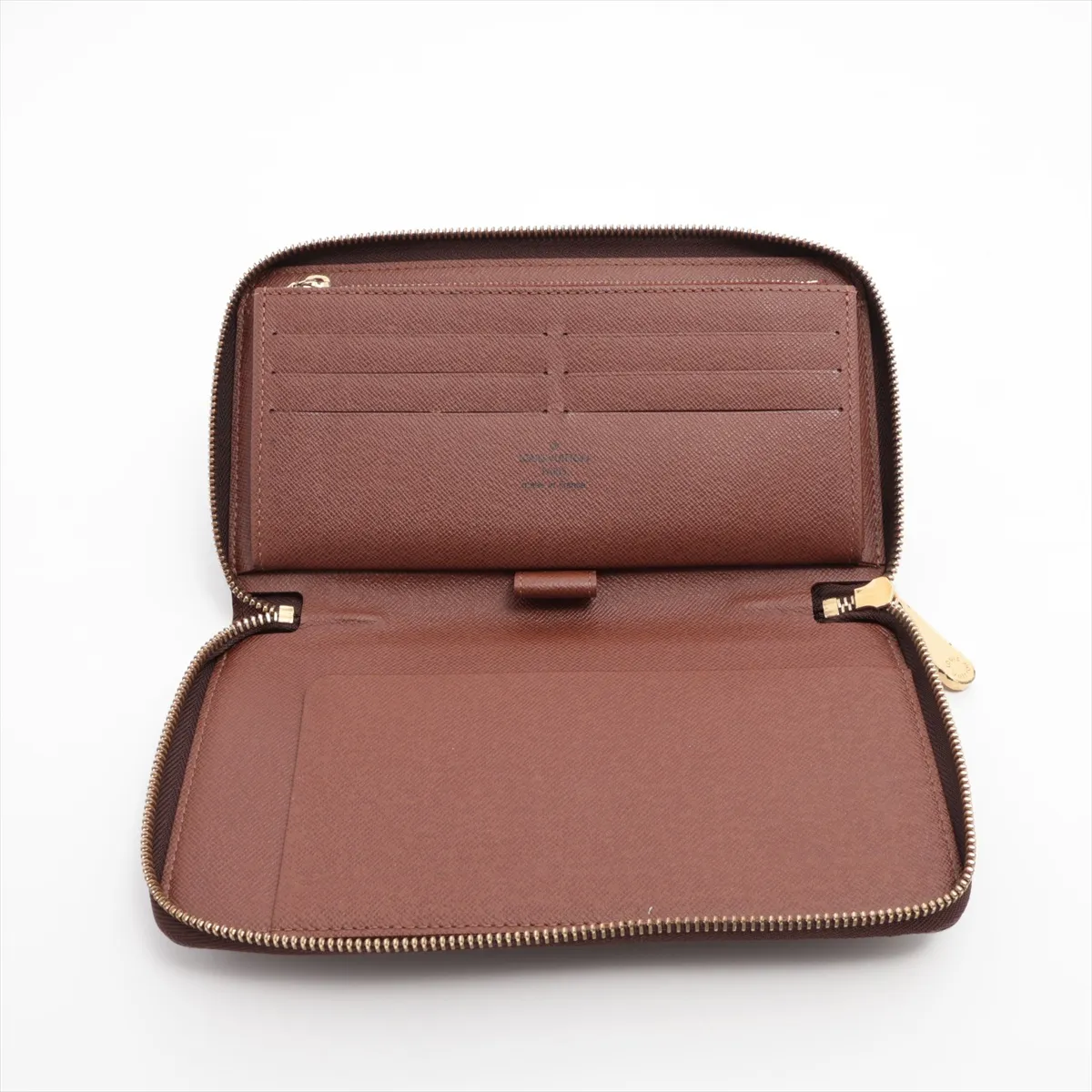 Monogram Zippy Organizer M60002 VI0016 Brown Round Zip Wallet — view 3