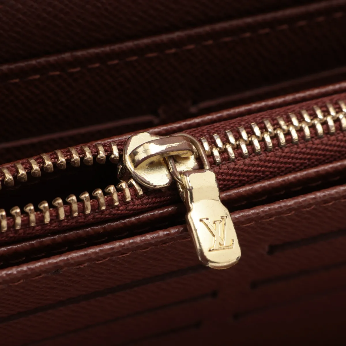 Monogram Zippy Organizer M60002 VI0016 Brown Round Zip Wallet — view 9