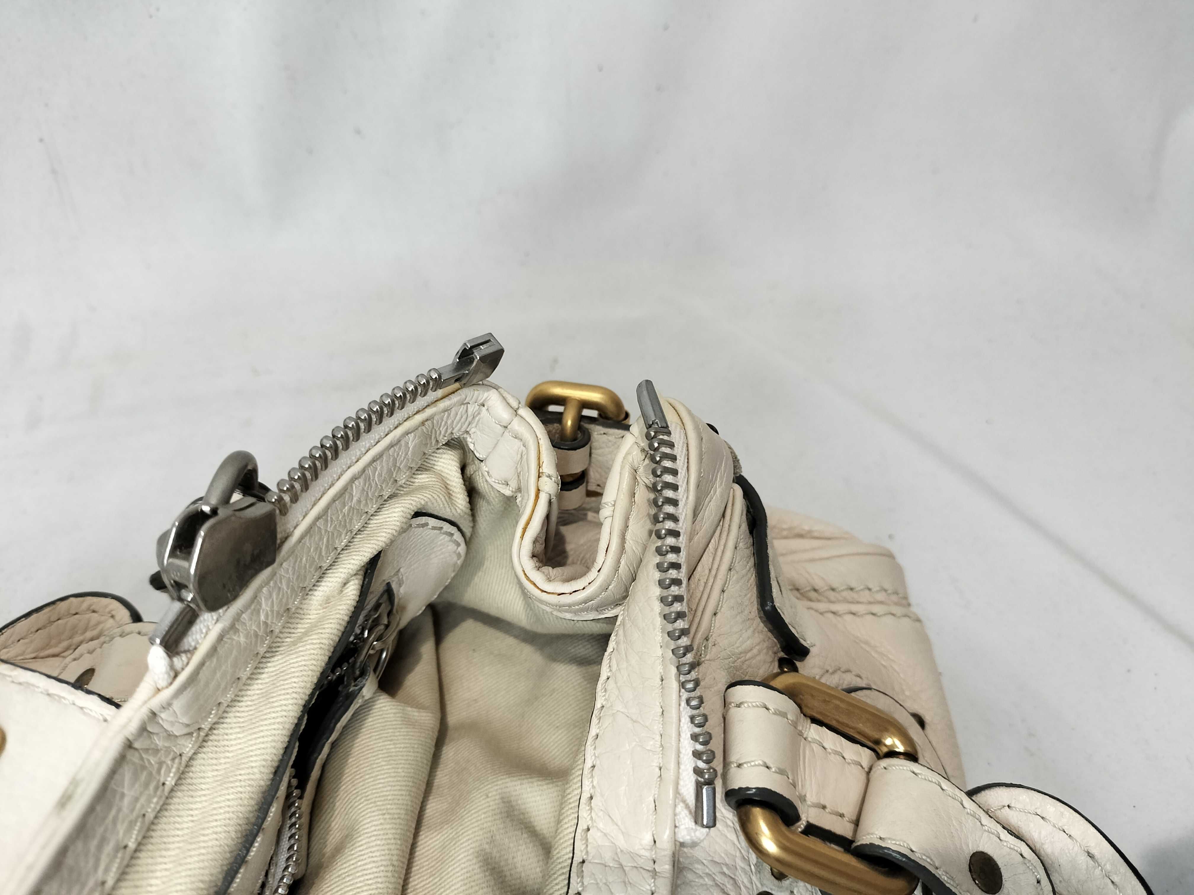 Paddington Leather Handbag, Beige — view 11