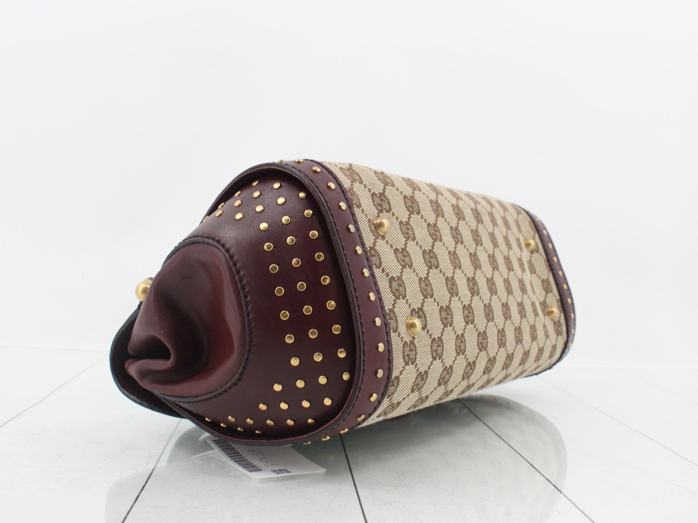 Bamboo studded handbag — view 5