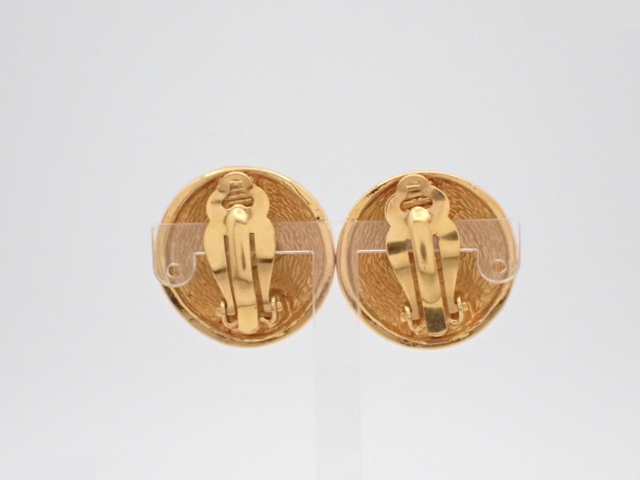 Coco Mark Gold Earrings — view 2