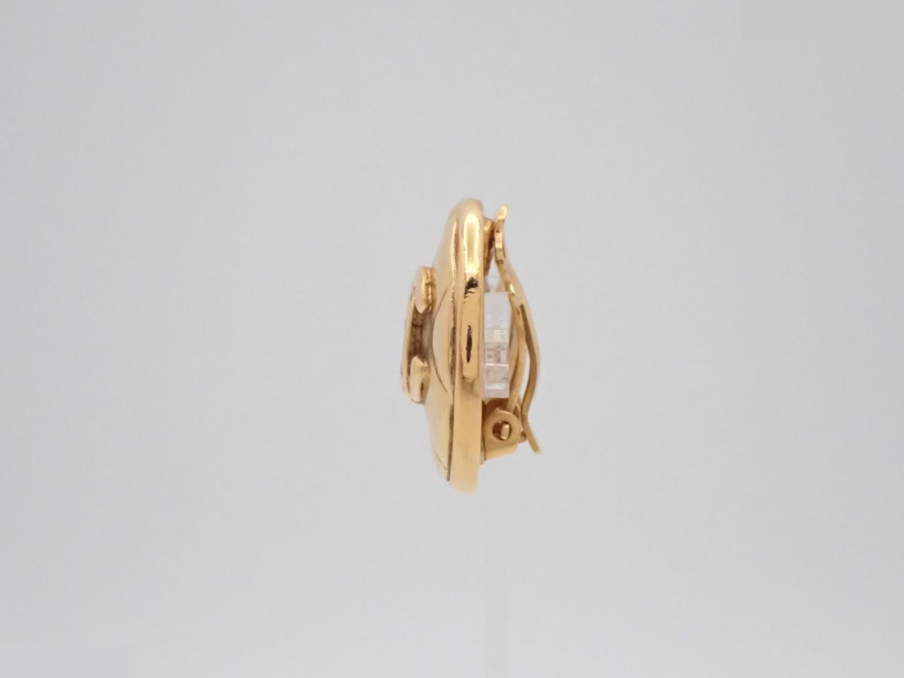 Coco Mark Gold Earrings — view 3
