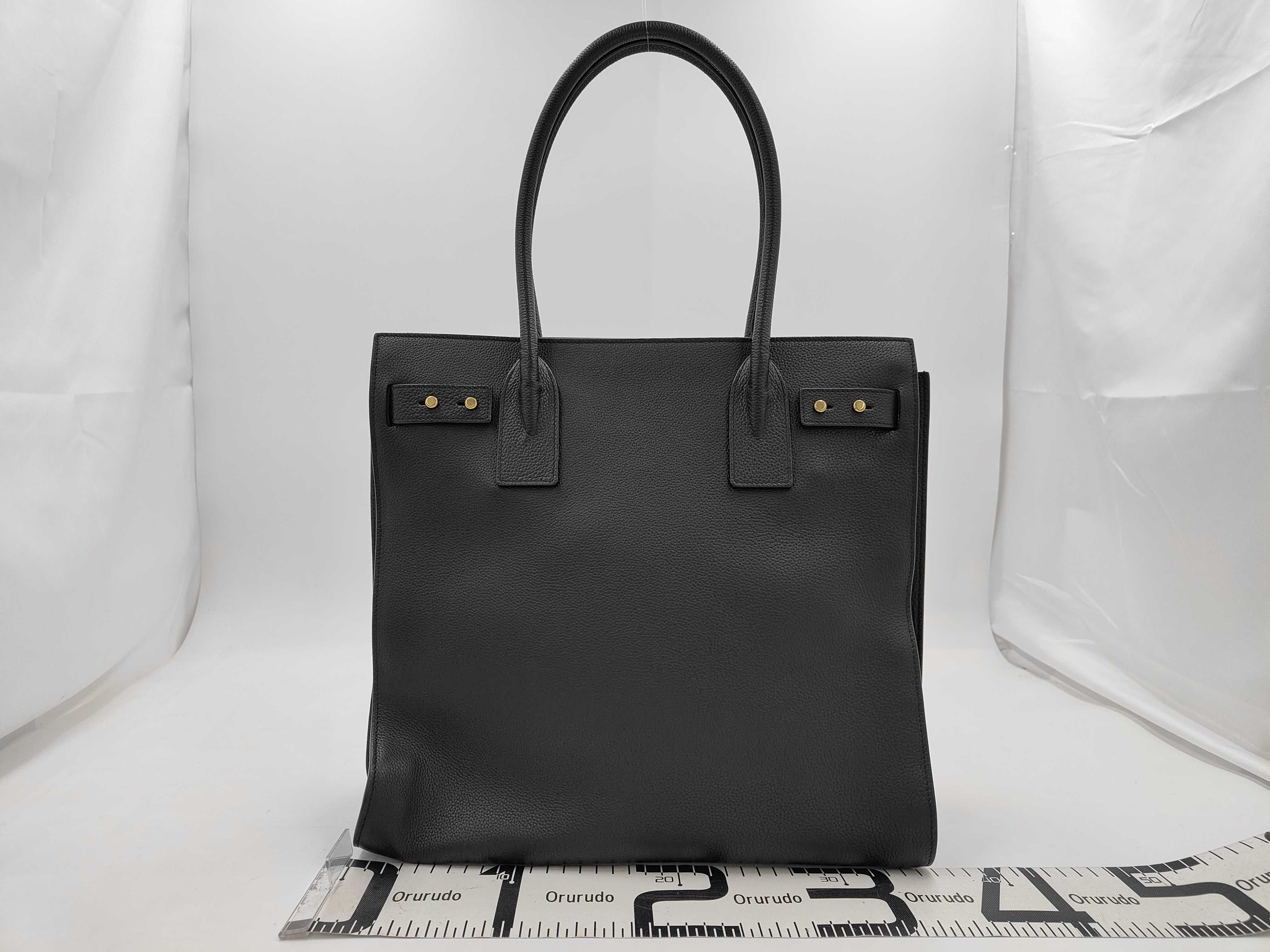 647168 Sac de Jour Souple Leather Tote Bag, Black — view 2