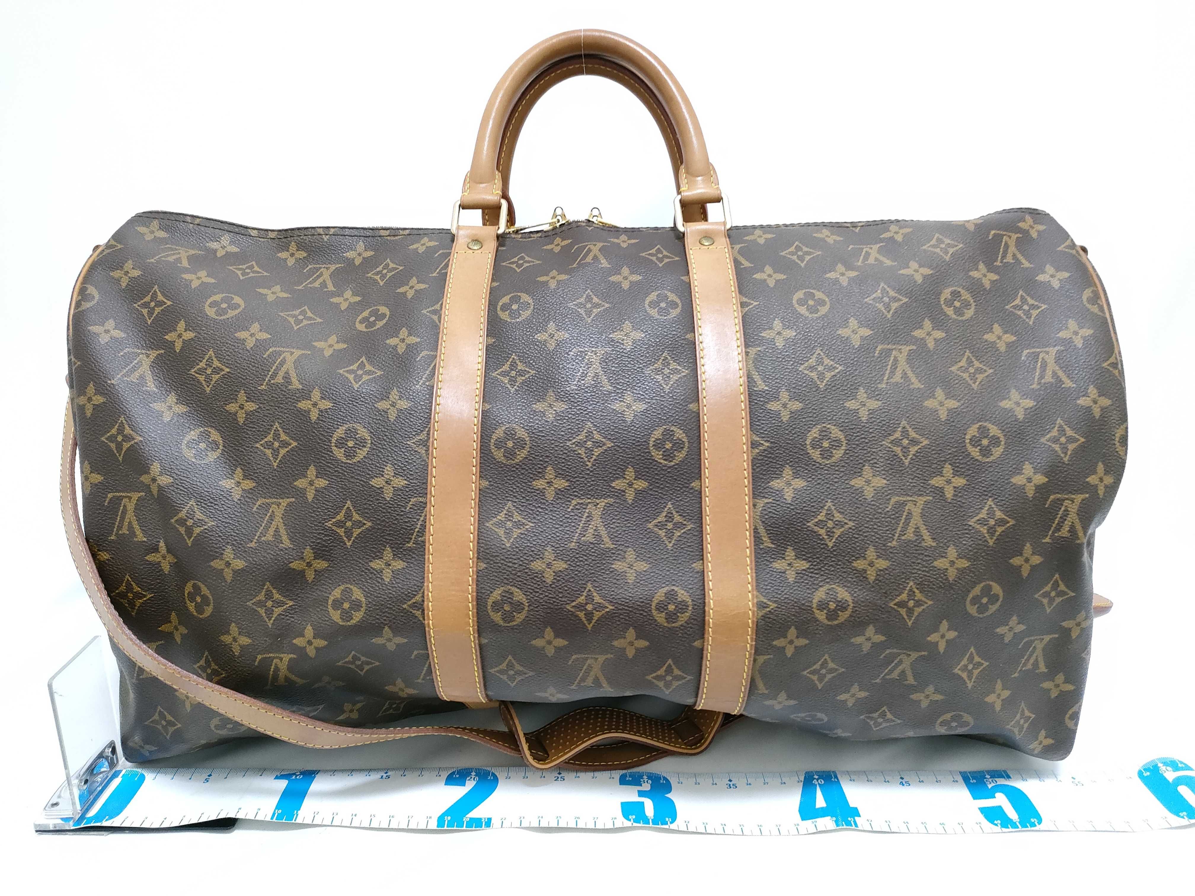 Monogram Vuitton Keepall Bandoulière 55 Boston Bag — view 2