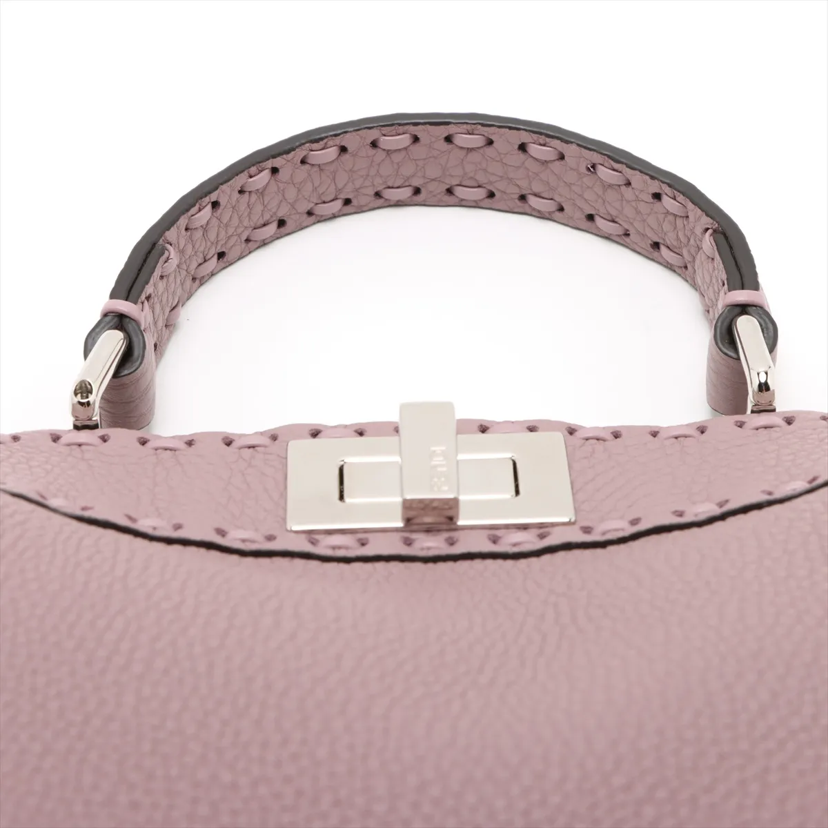 Selleria Peekaboo ICYU Small Leather 2WAY Handbag Pink 8BN327 — view 6