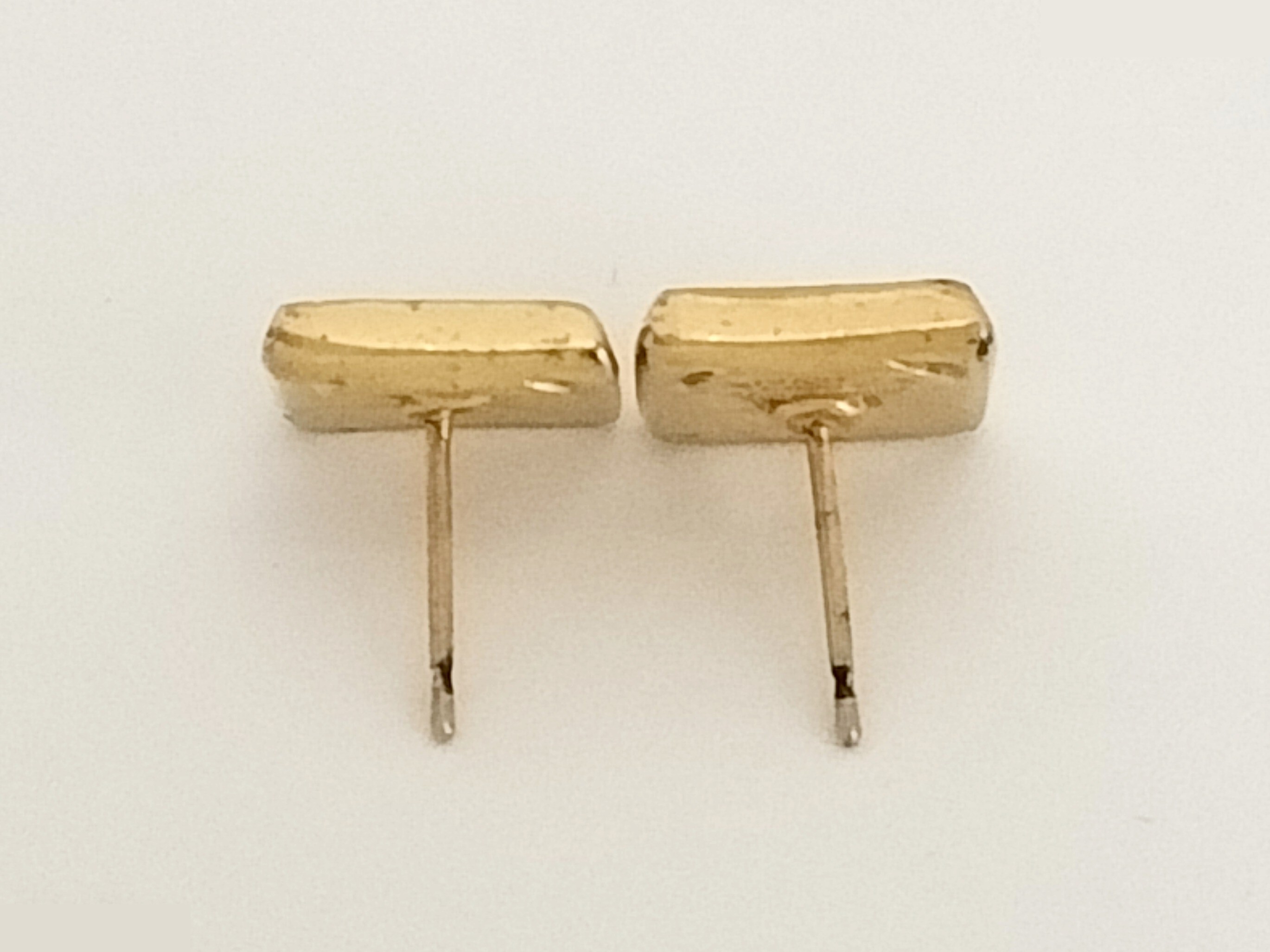 Coco Diamond-Shaped Gold Earrings — view 4