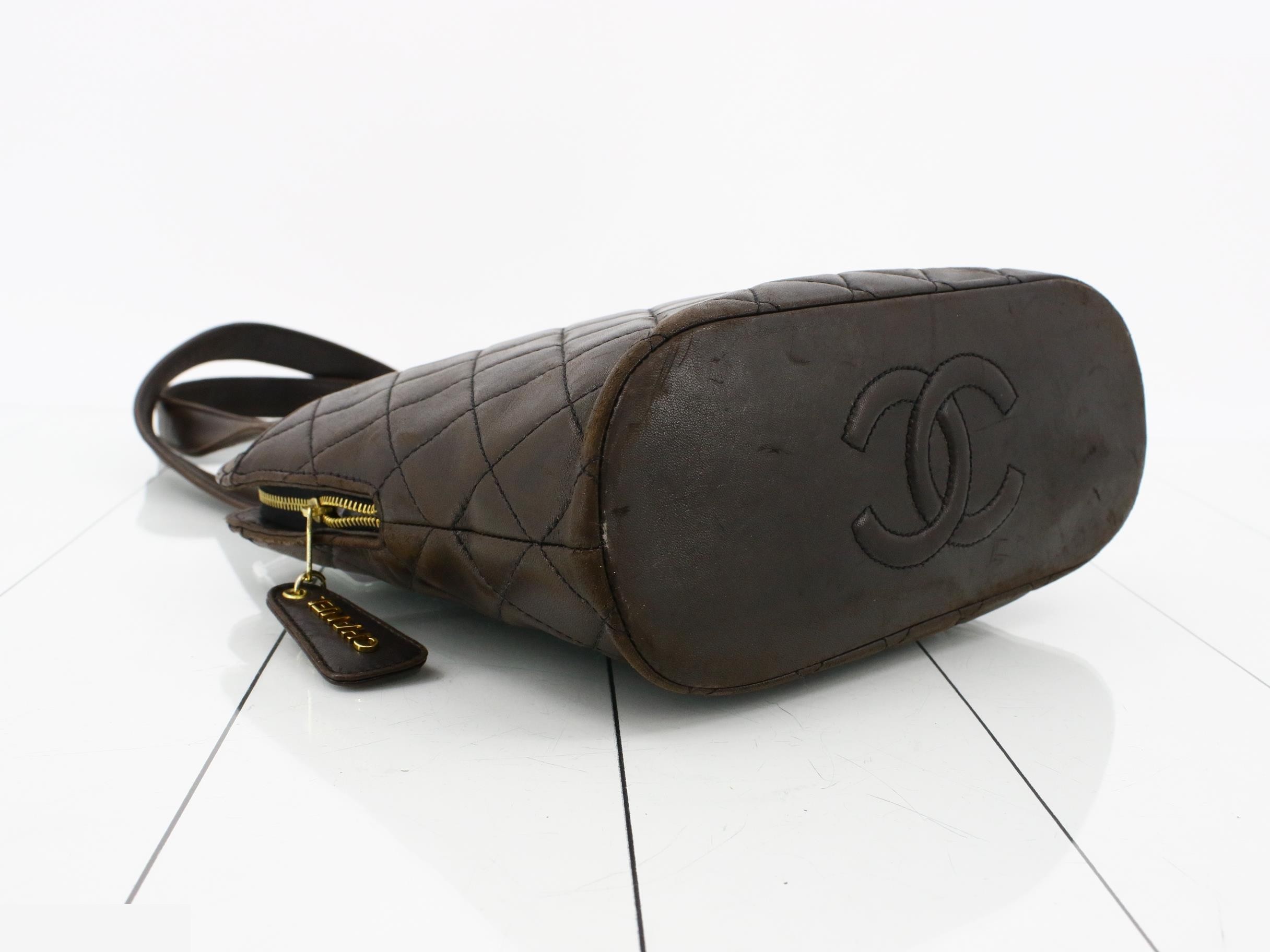 Lambskin tote bag — view 5