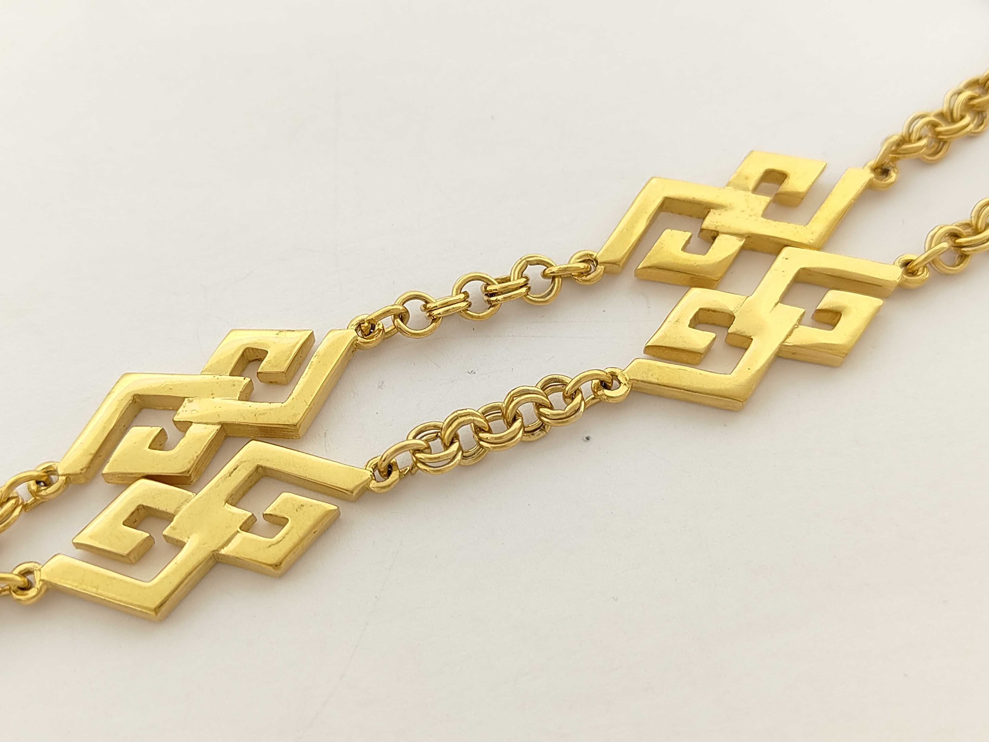 Long Necklace, Gold, G Logo Necklace — view 4