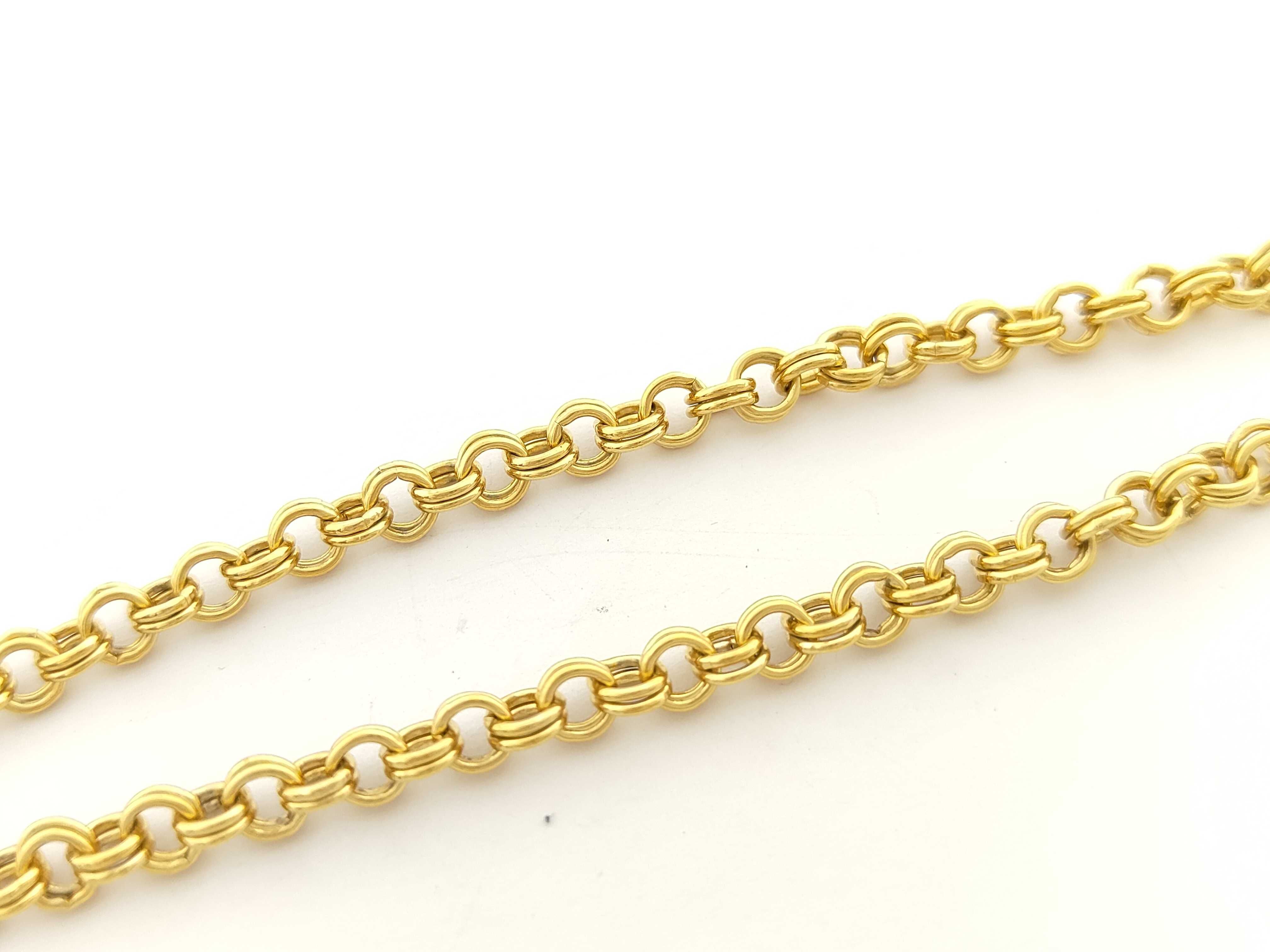 Long Necklace, Gold, G Logo Necklace — view 8