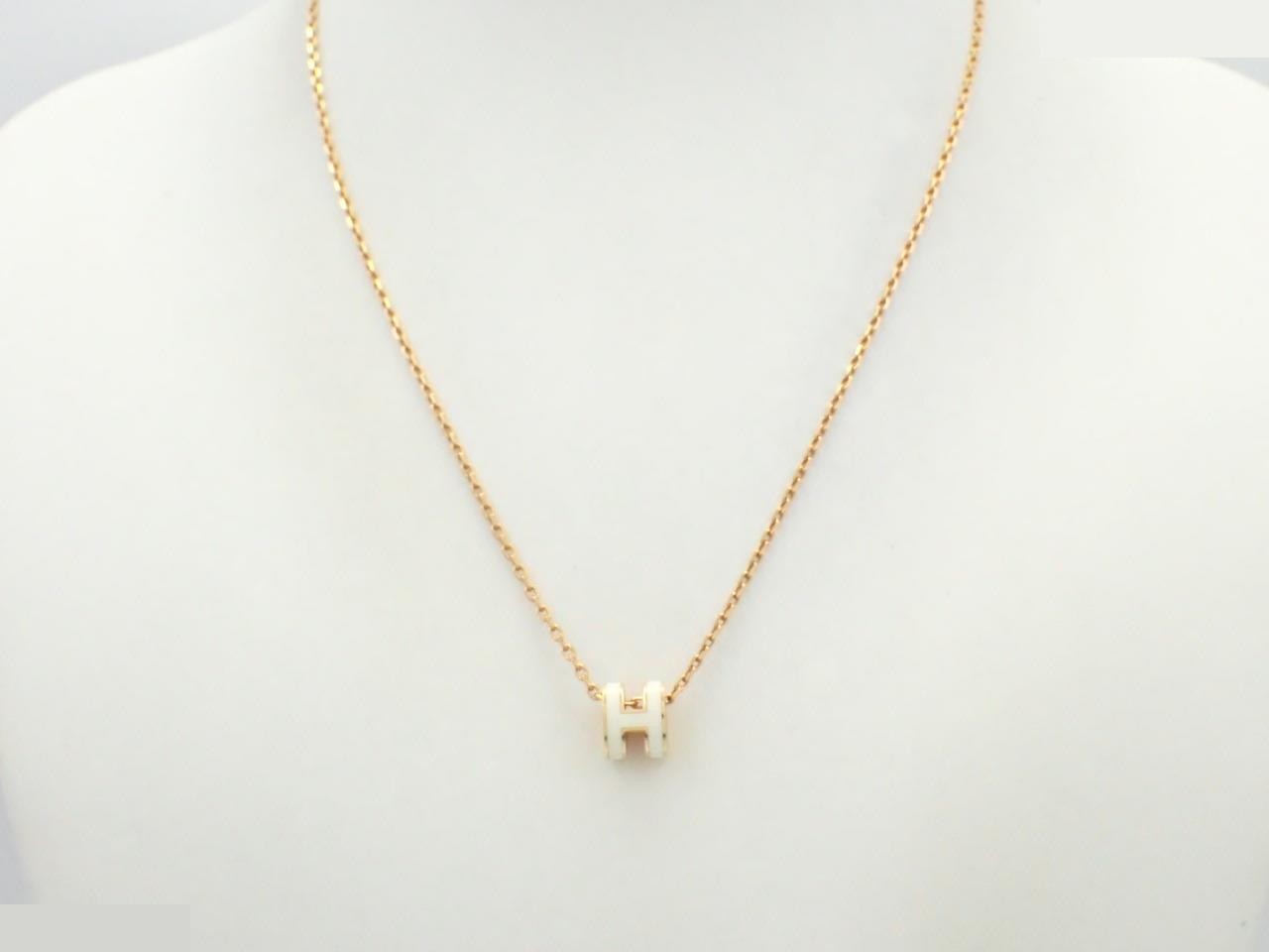 Mini Pop H Pendant Necklace, Chain approx. 38cm — view 3