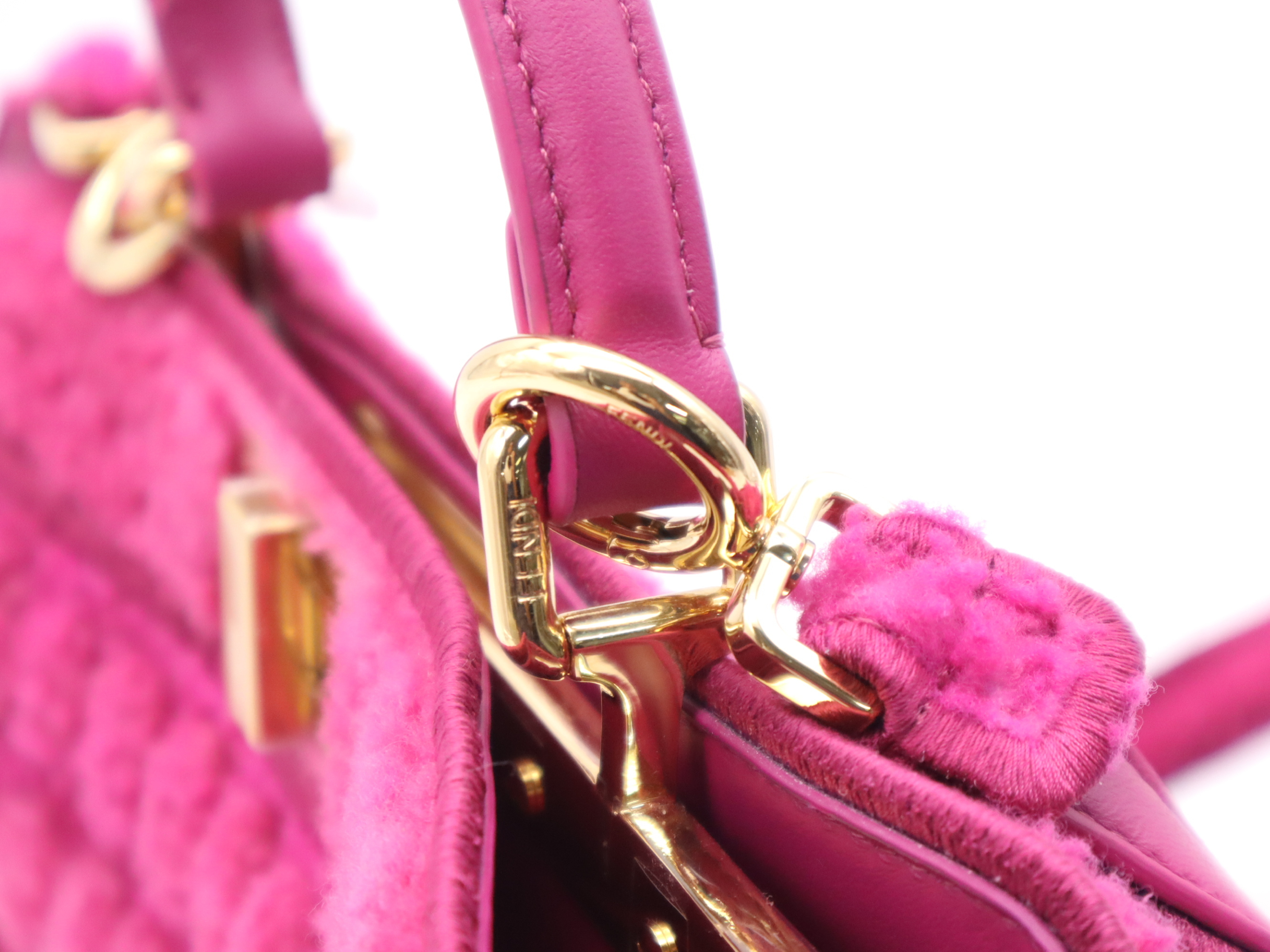 Boa Peekaboo I.U. Small Boa 2-Way Handbag, Pink, Gold Hardware, with Shoulder Strap — view 7