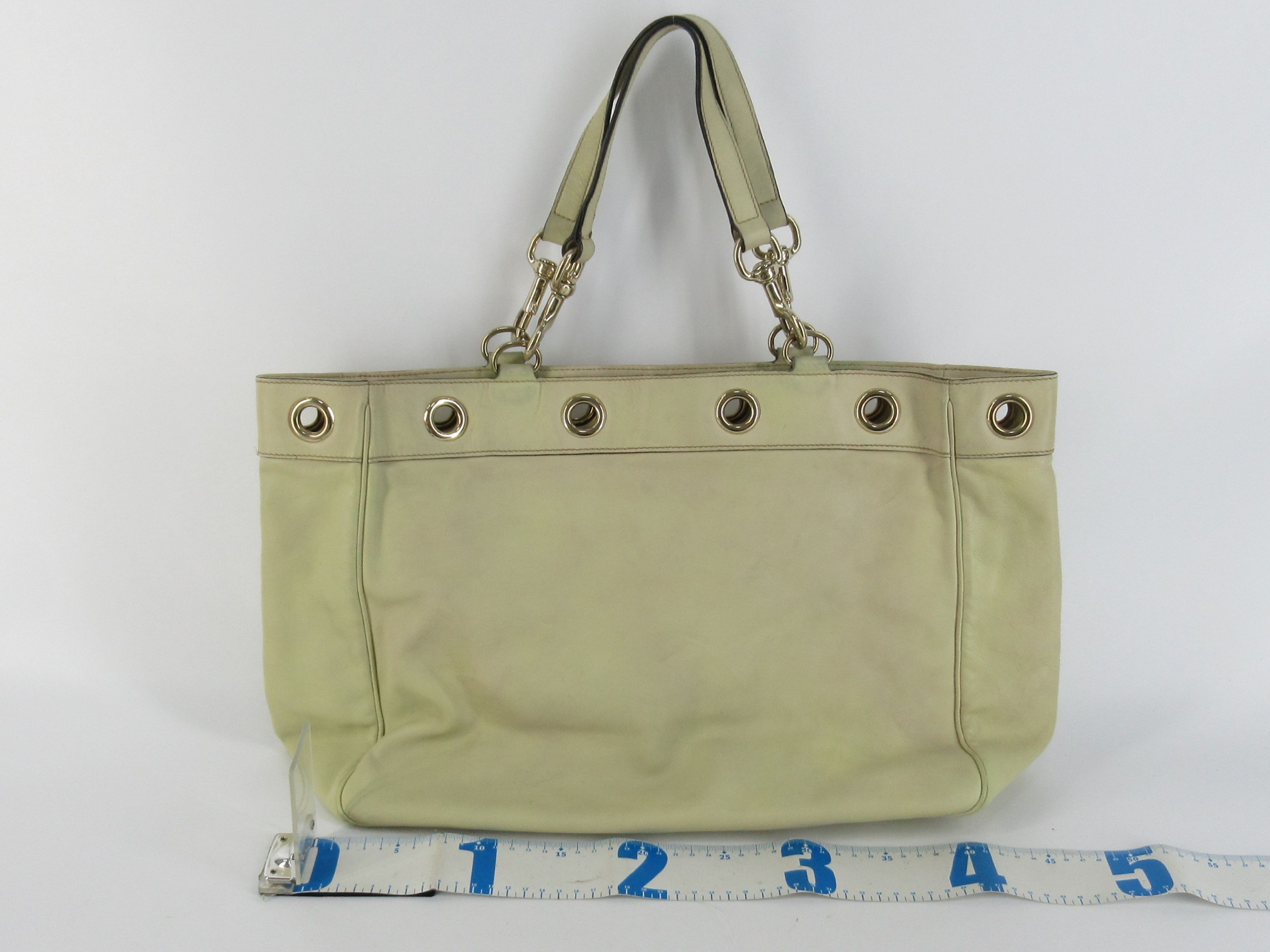 logo leather handbag — view 2