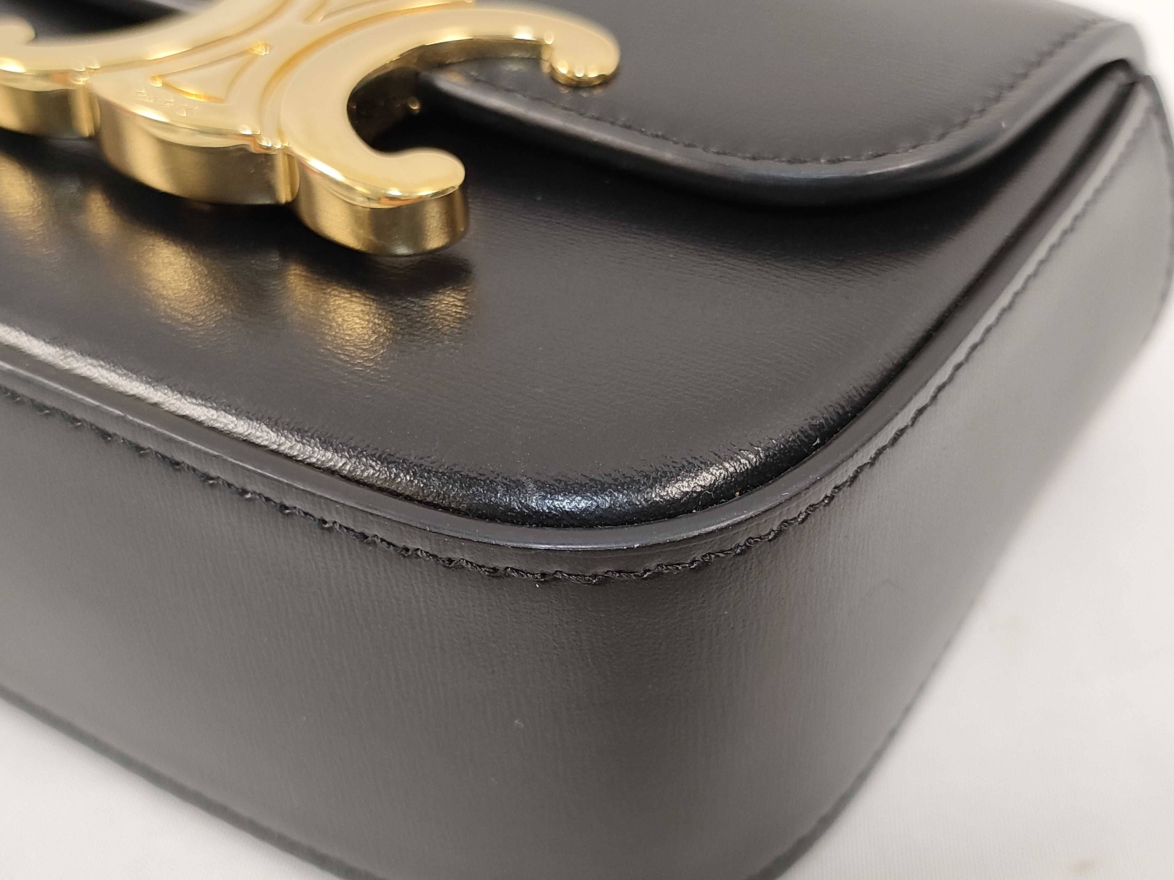 Triomphe Shoulder Bag Mini Black Shoulder Bag — view 4