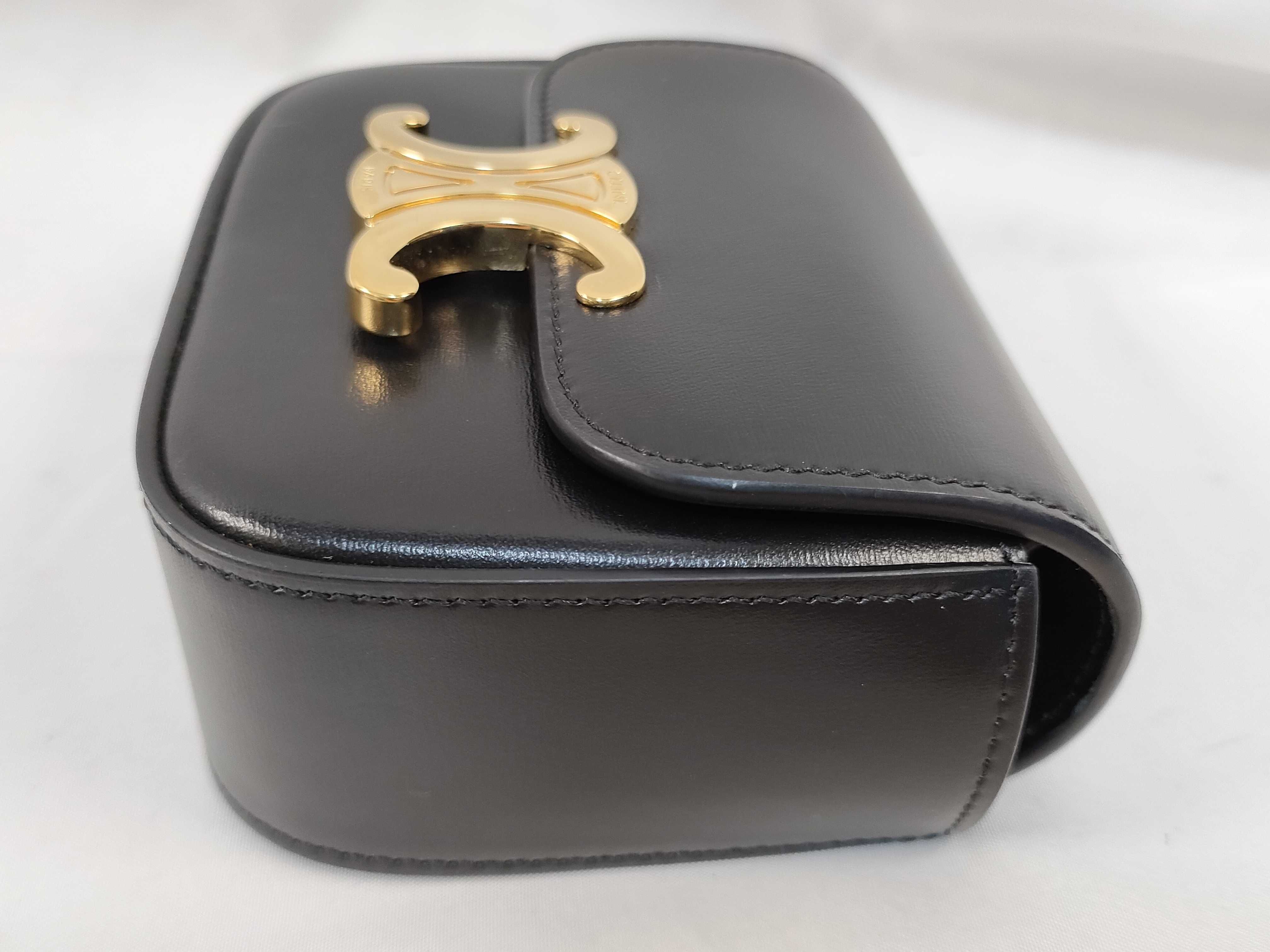 Triomphe Shoulder Bag Mini Black Shoulder Bag — view 6