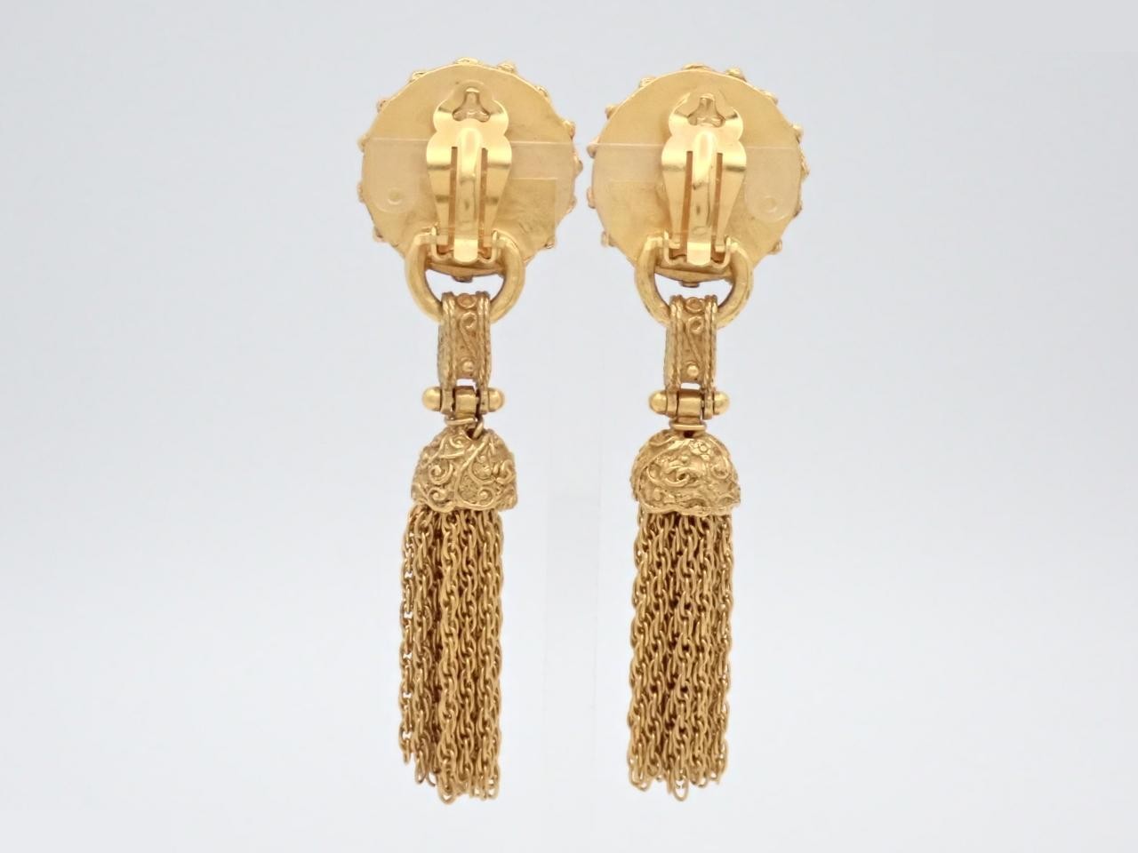 Coco Mark Pearl Tassel Earrings 94/A — view 2