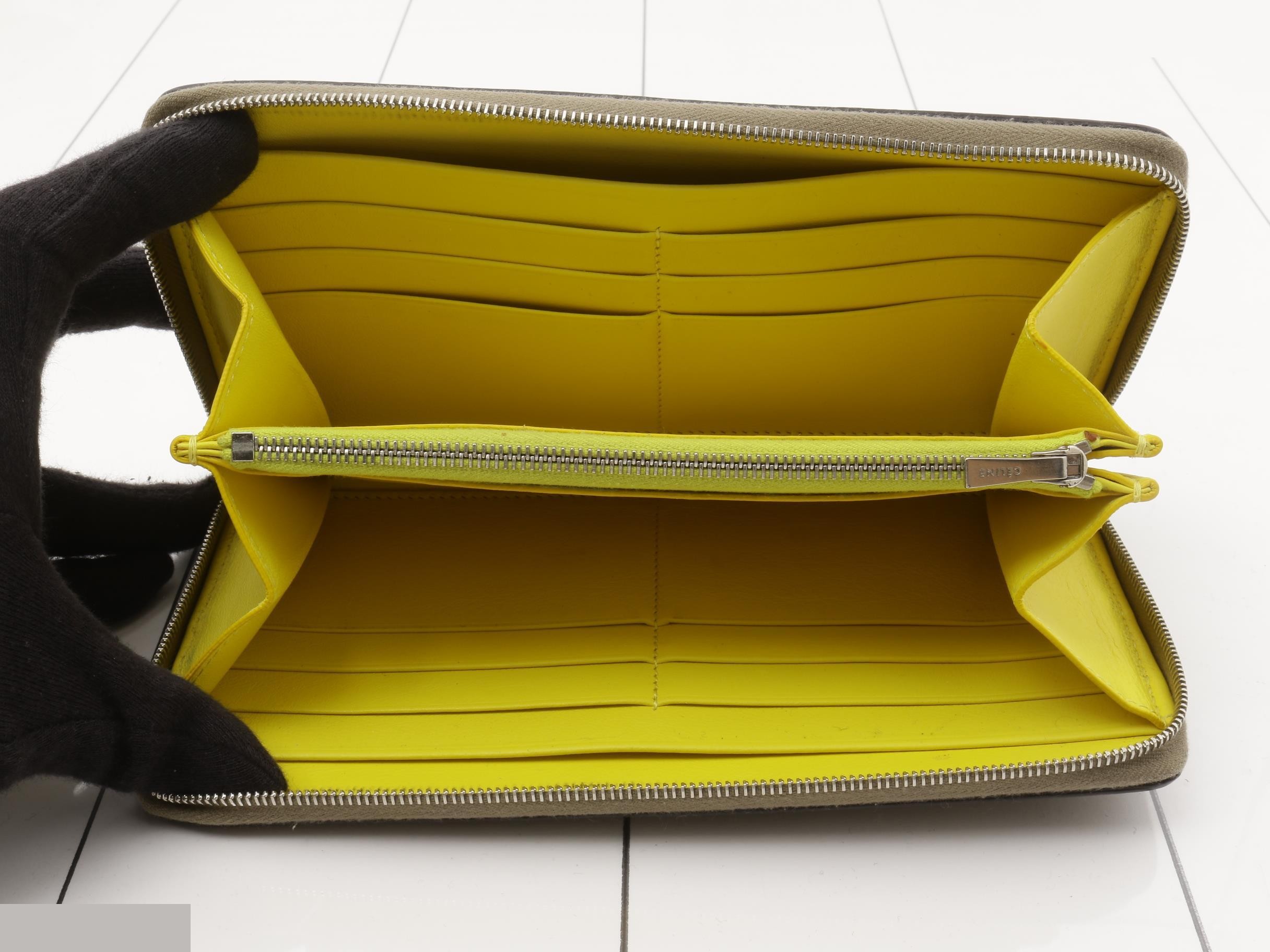 Wallet, gray, yellow — view 4
