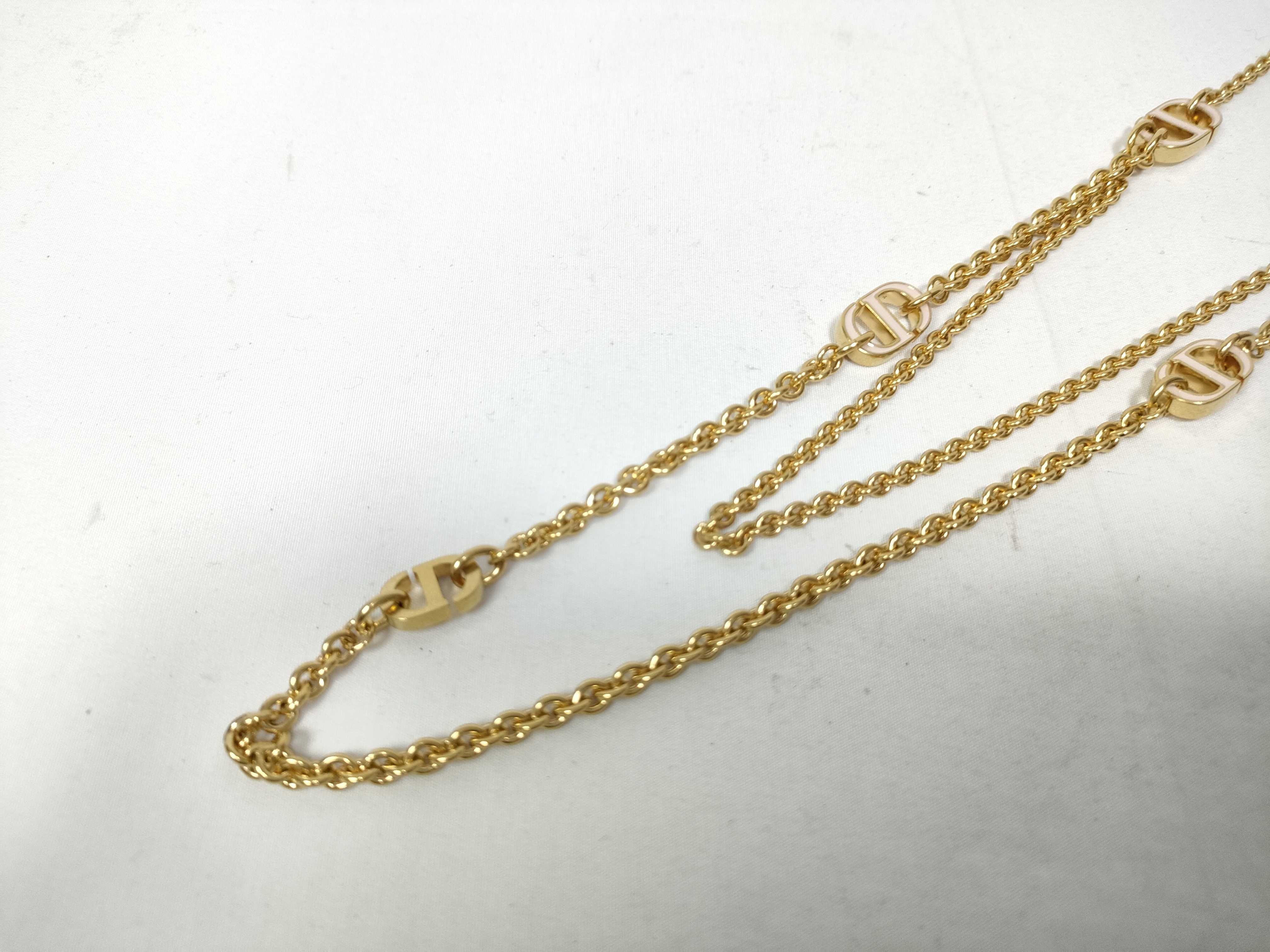 CD Long Double Chain Necklace