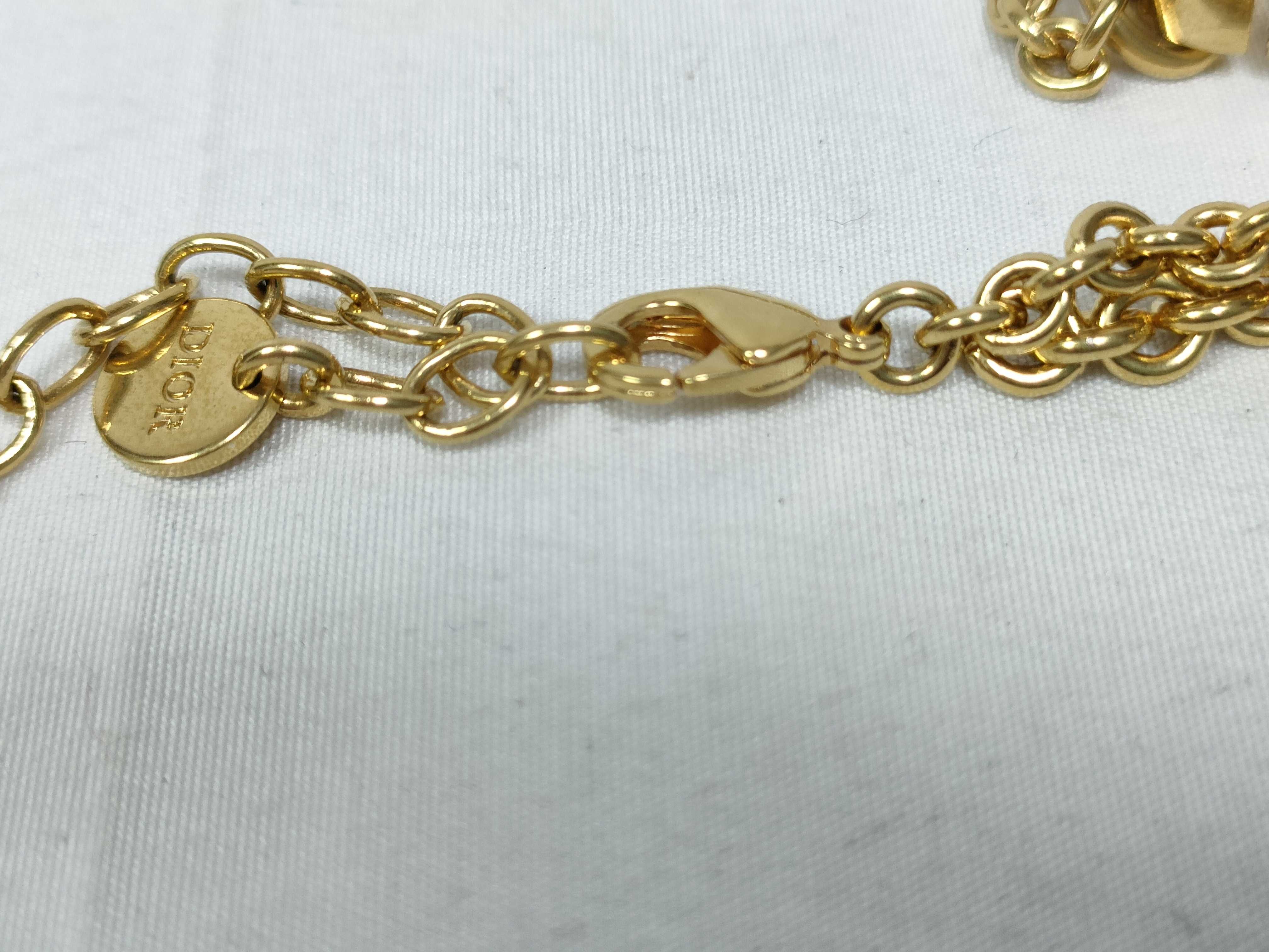CD Long Double Chain Necklace — view 5