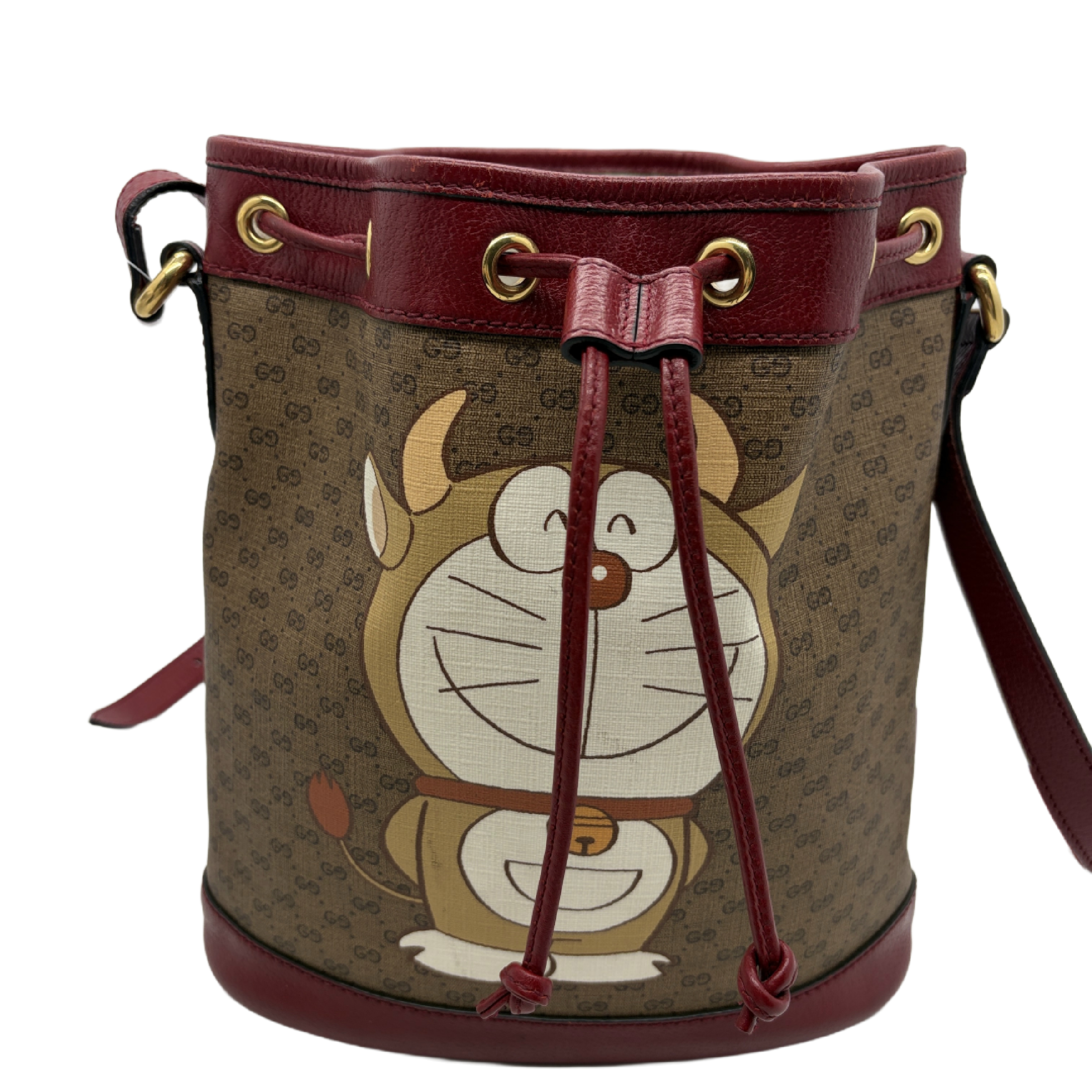 GG Supreme Doraemon Collaboration Bucket Shoulder Bag