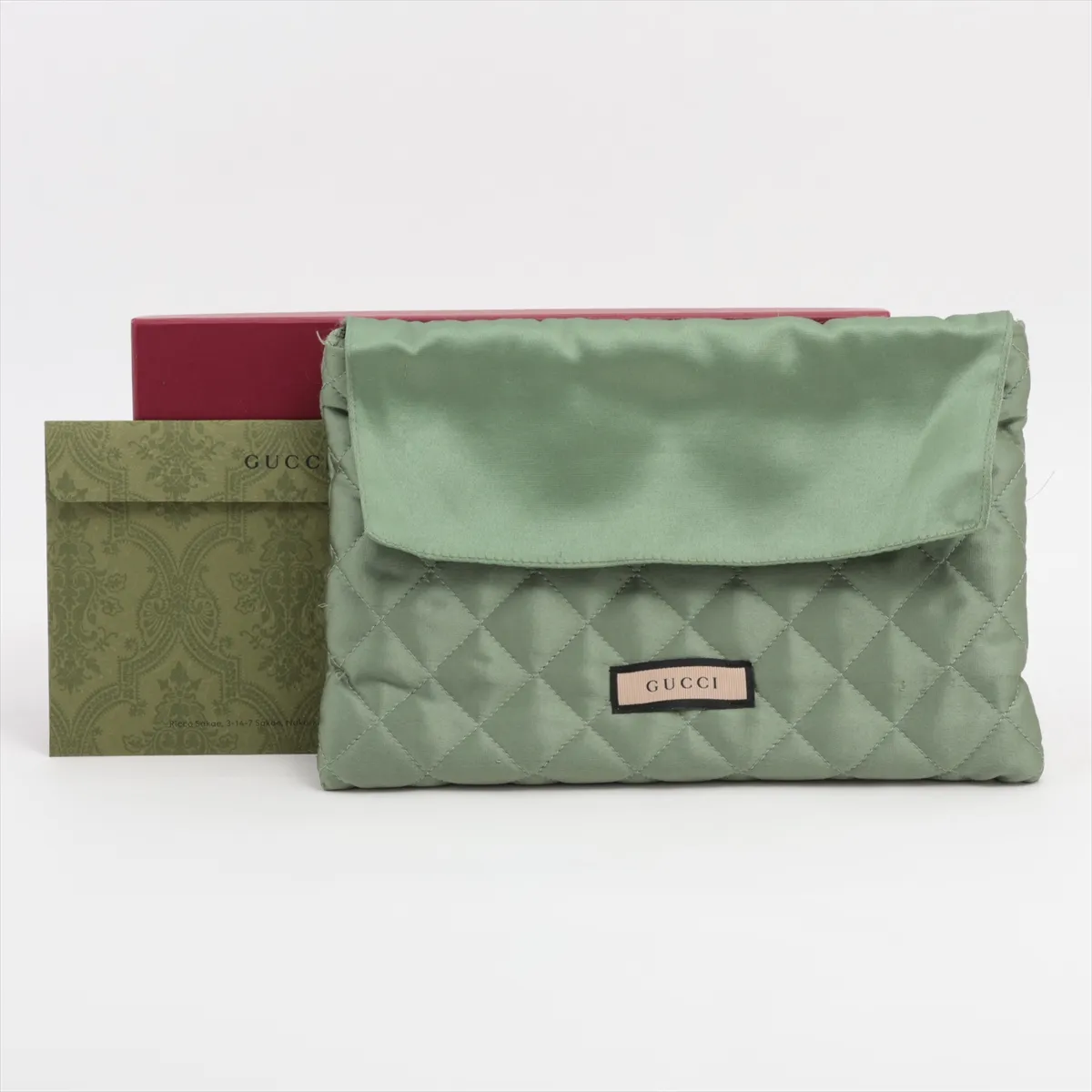 GG Marmont 739499 Crocodile Embossed Round Zip Wallet, Green. There is a thread pull mark inside the coin compartment. — view 9