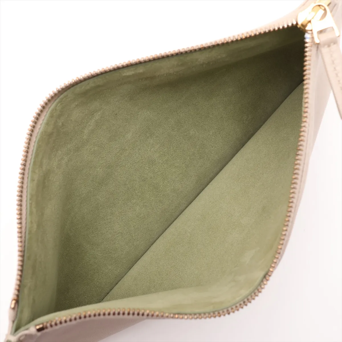 Intrecciato Large Pinacoteca Leather Tote Bag, Beige — view 8