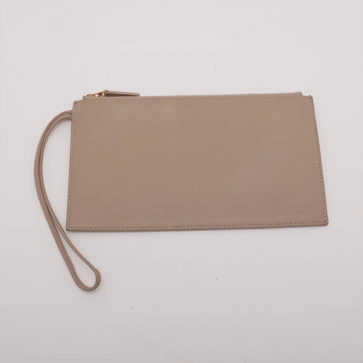 Intrecciato Large Pinacoteca Leather Tote Bag, Beige — view 9