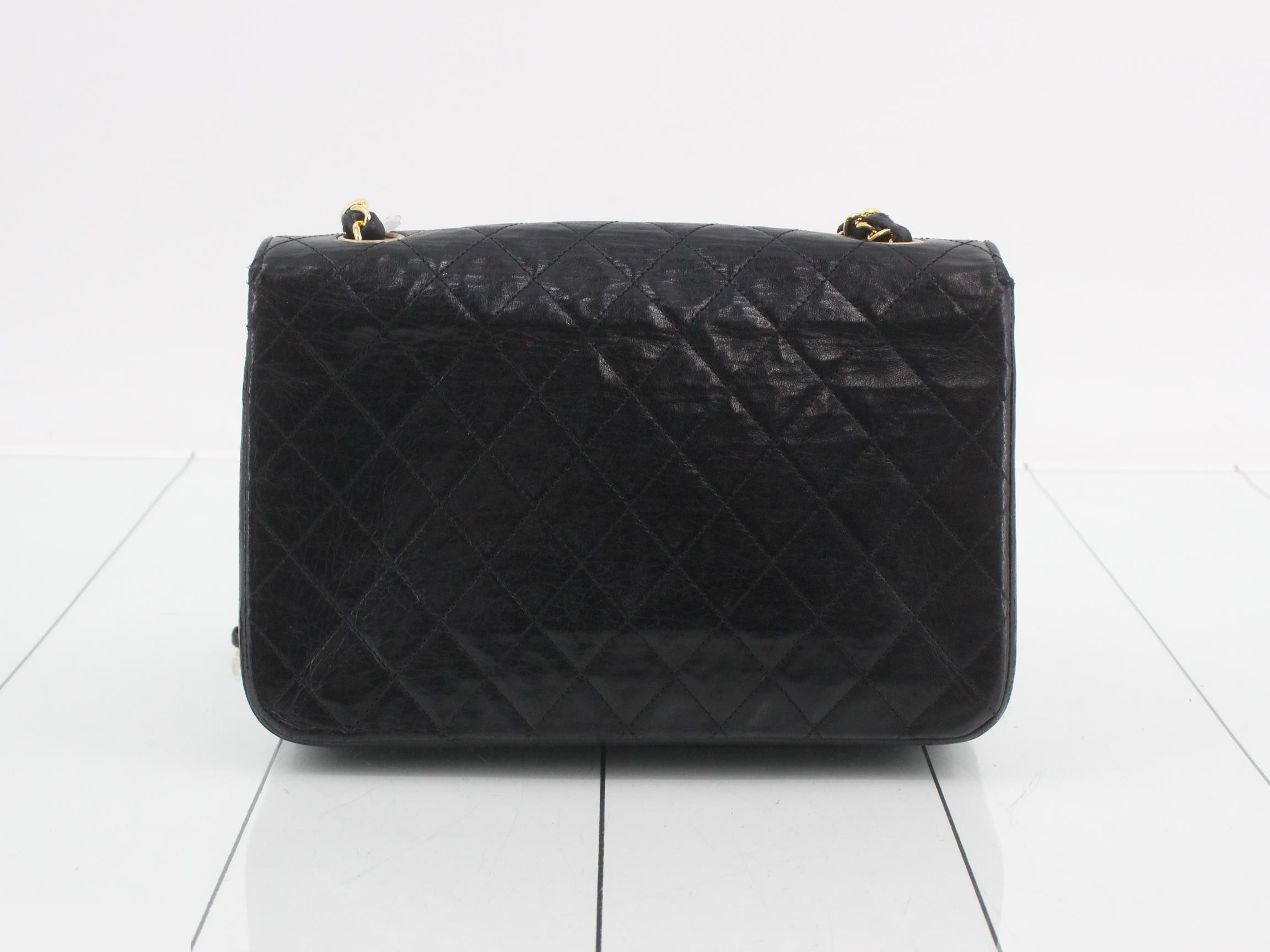 Matelassé Leather Chain Shoulder Bag — view 2