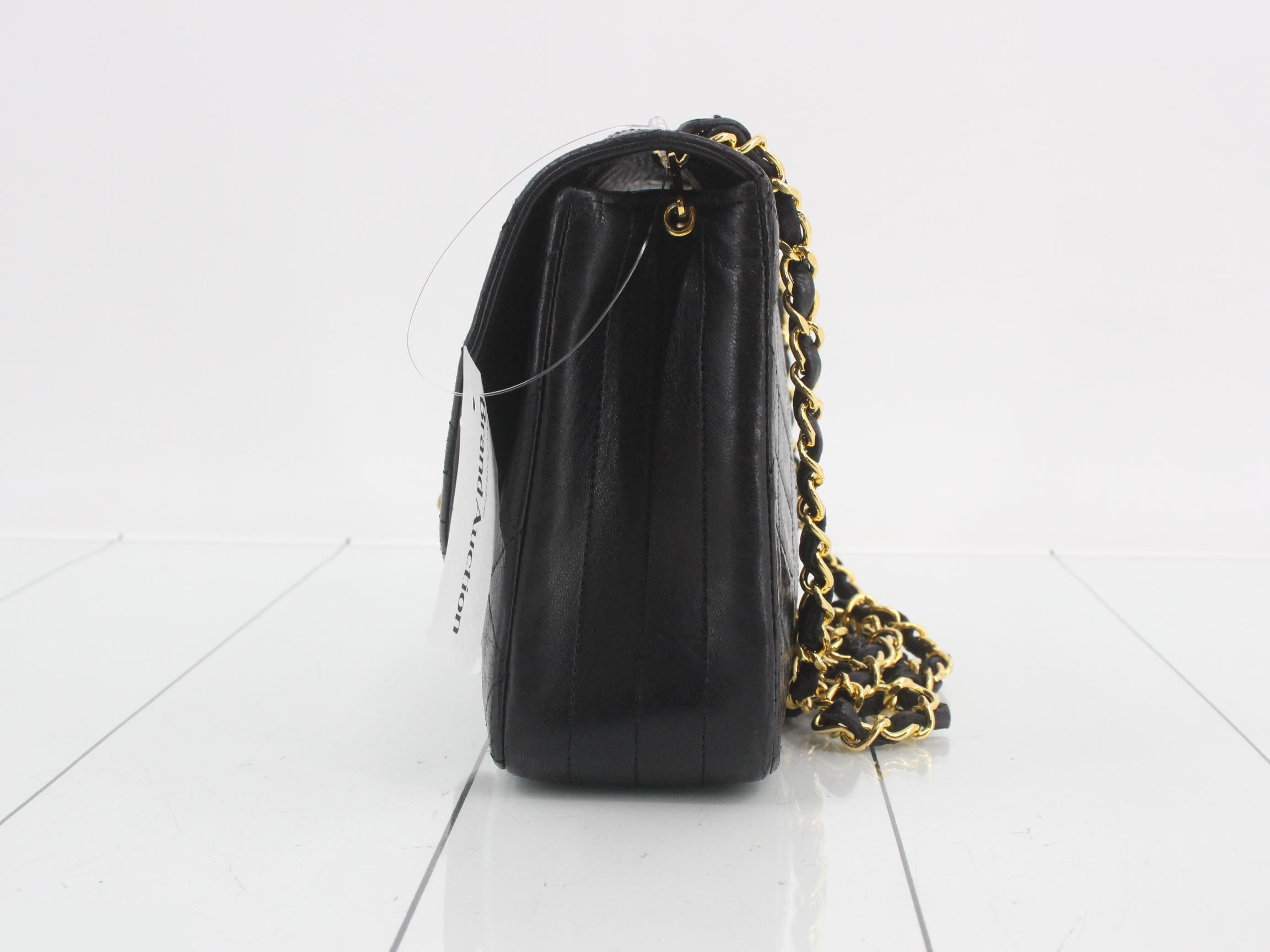 Matelassé Leather Chain Shoulder Bag — view 3