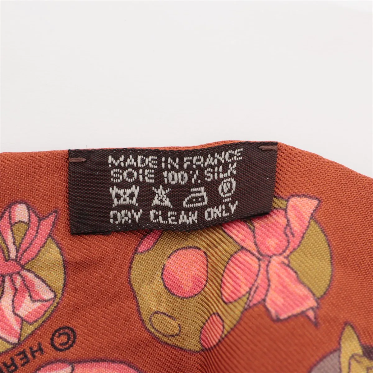 Twilly JOCKEY scarf, silk, brown. Shows wear, — view 3