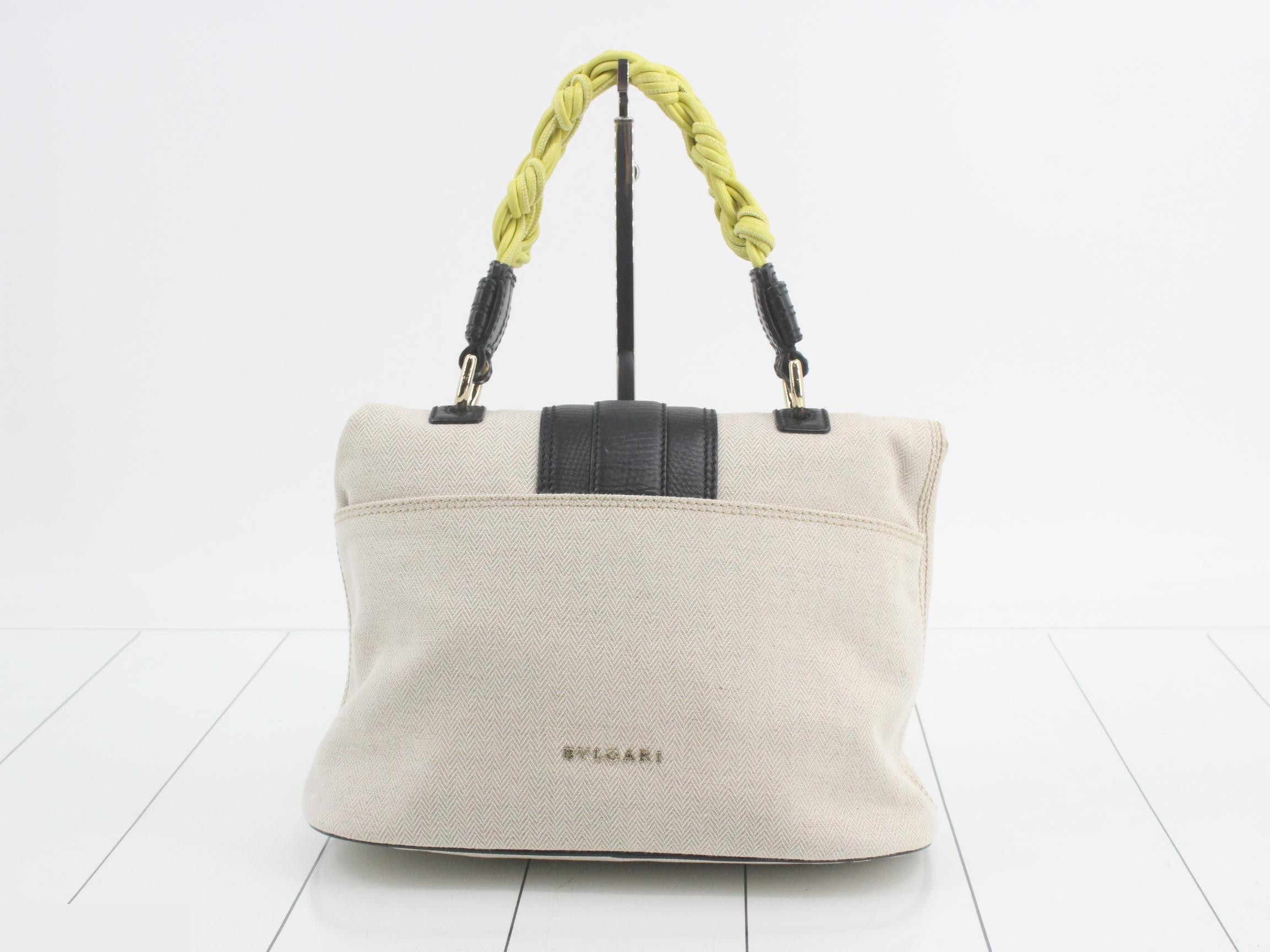 Hand Leoni Two-Tone Canvas/Leather — view 2
