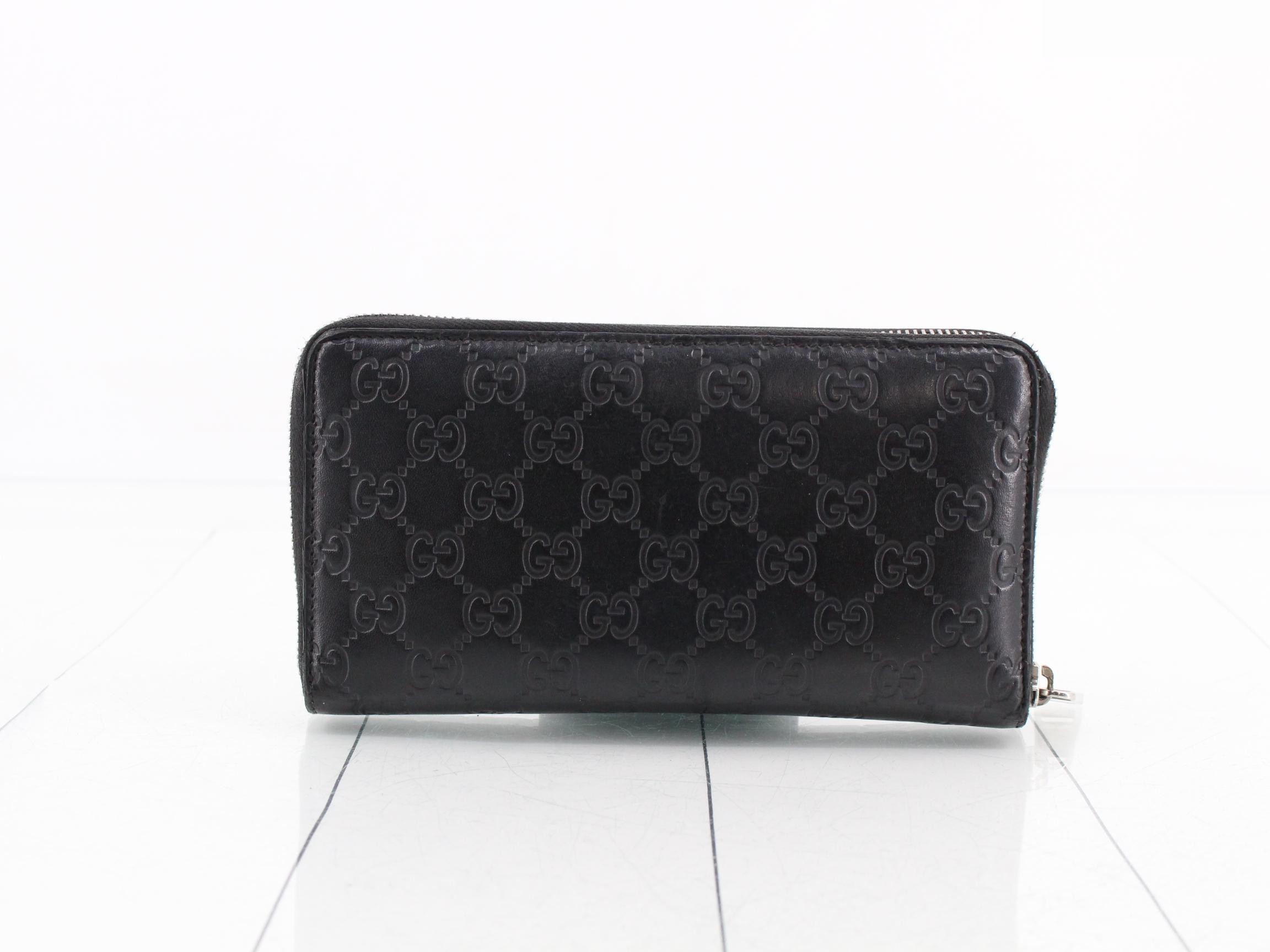 Shima GG Round Zipper Long Wallet, Leather — view 2