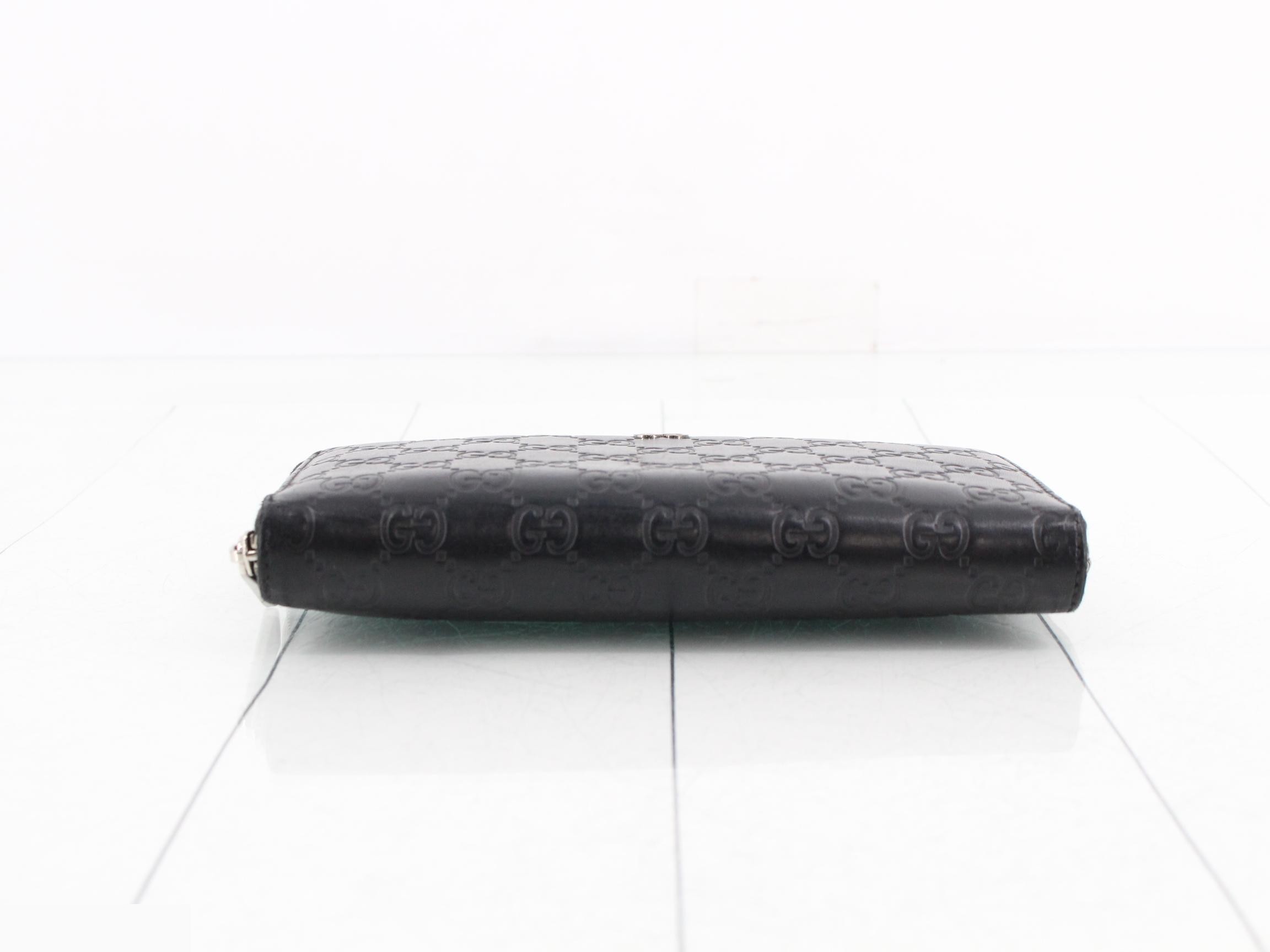 Shima GG Round Zipper Long Wallet, Leather — view 3