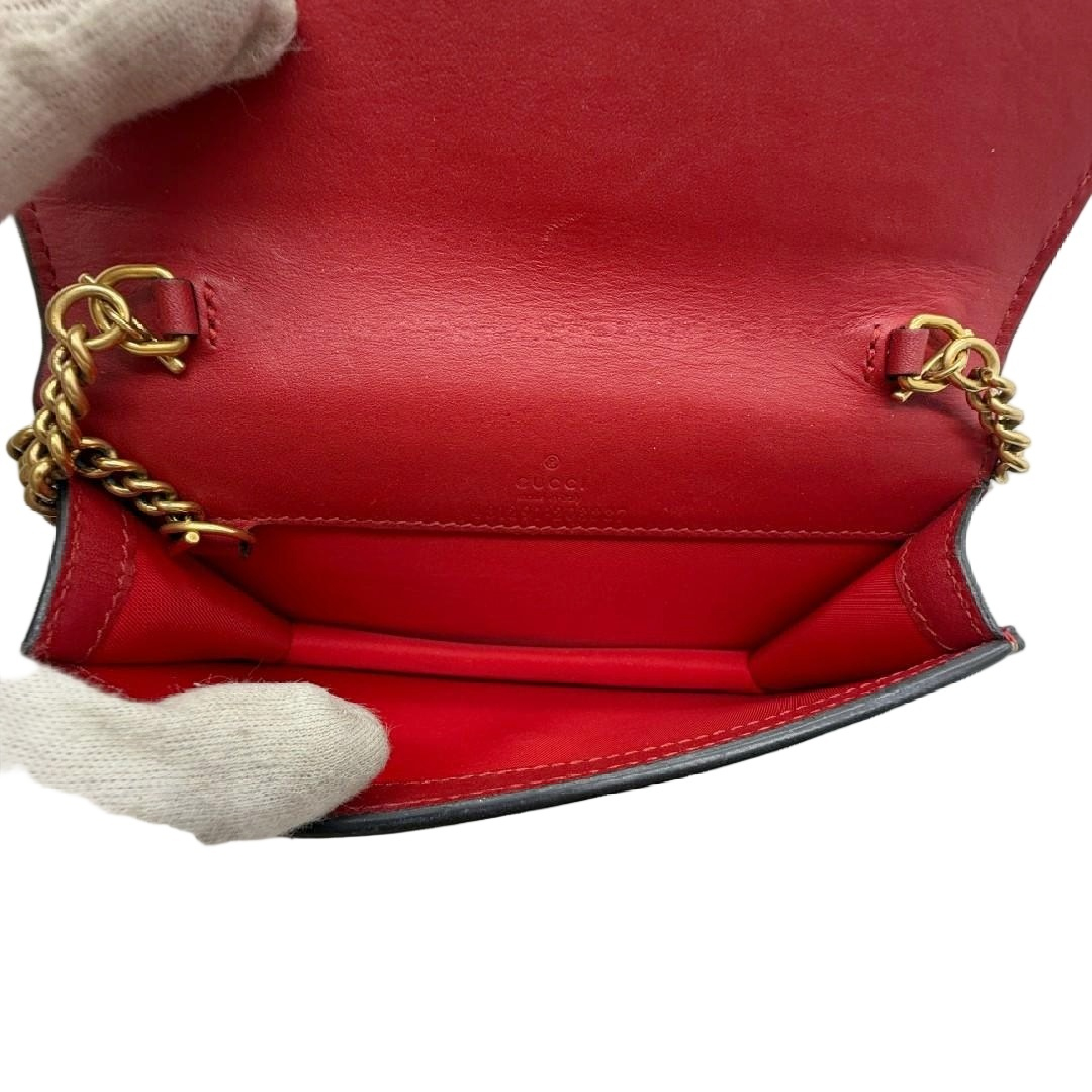 GG Supreme Cherry Chain Wallet Shoulder Bag — view 11