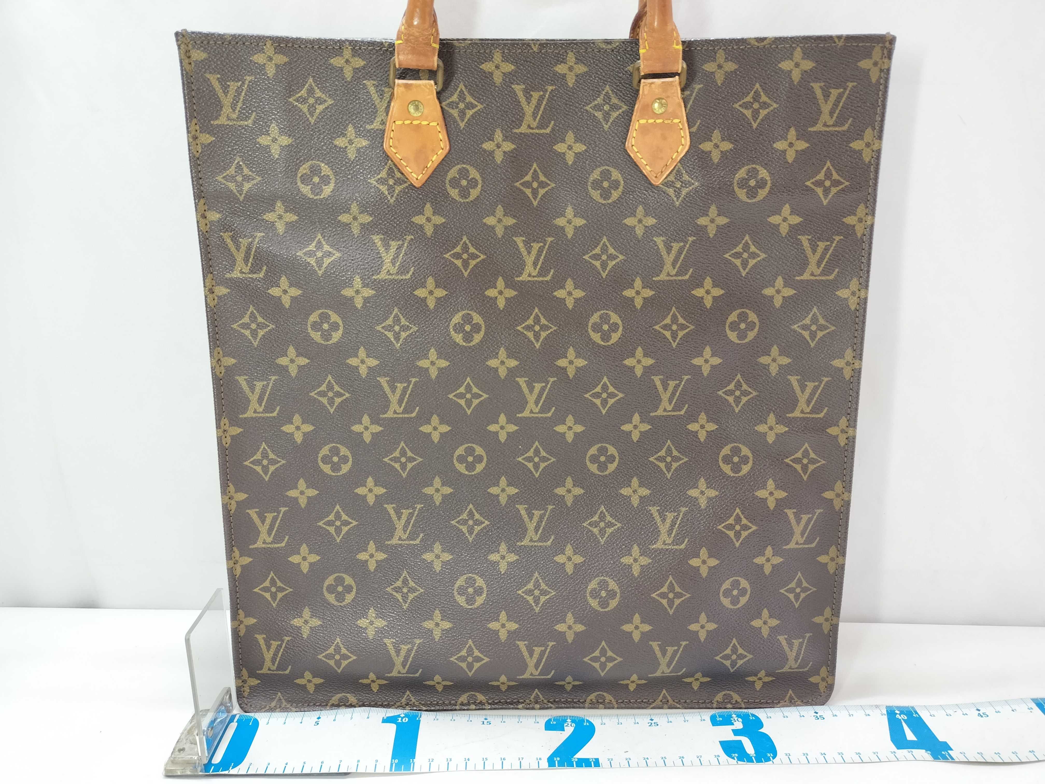 Monogram Louis Vuitton Sac Plat Handbag Tote Bag — view 2